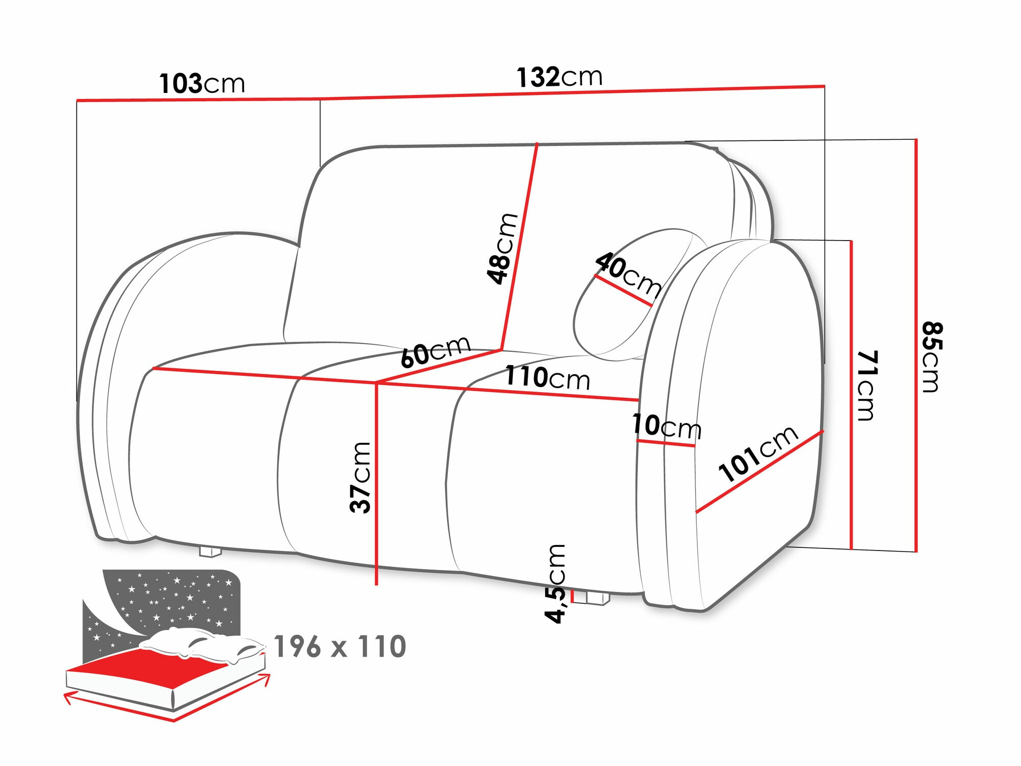 Diivanvoodi Columbus 243 (Velo 623)