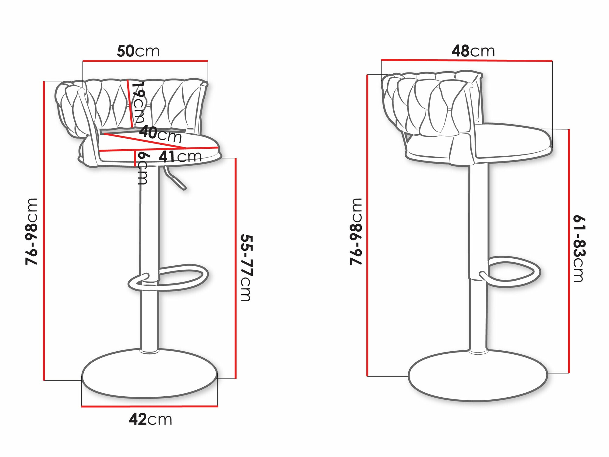 Baaritool Comfivo 441 (Hõbedane + Must)