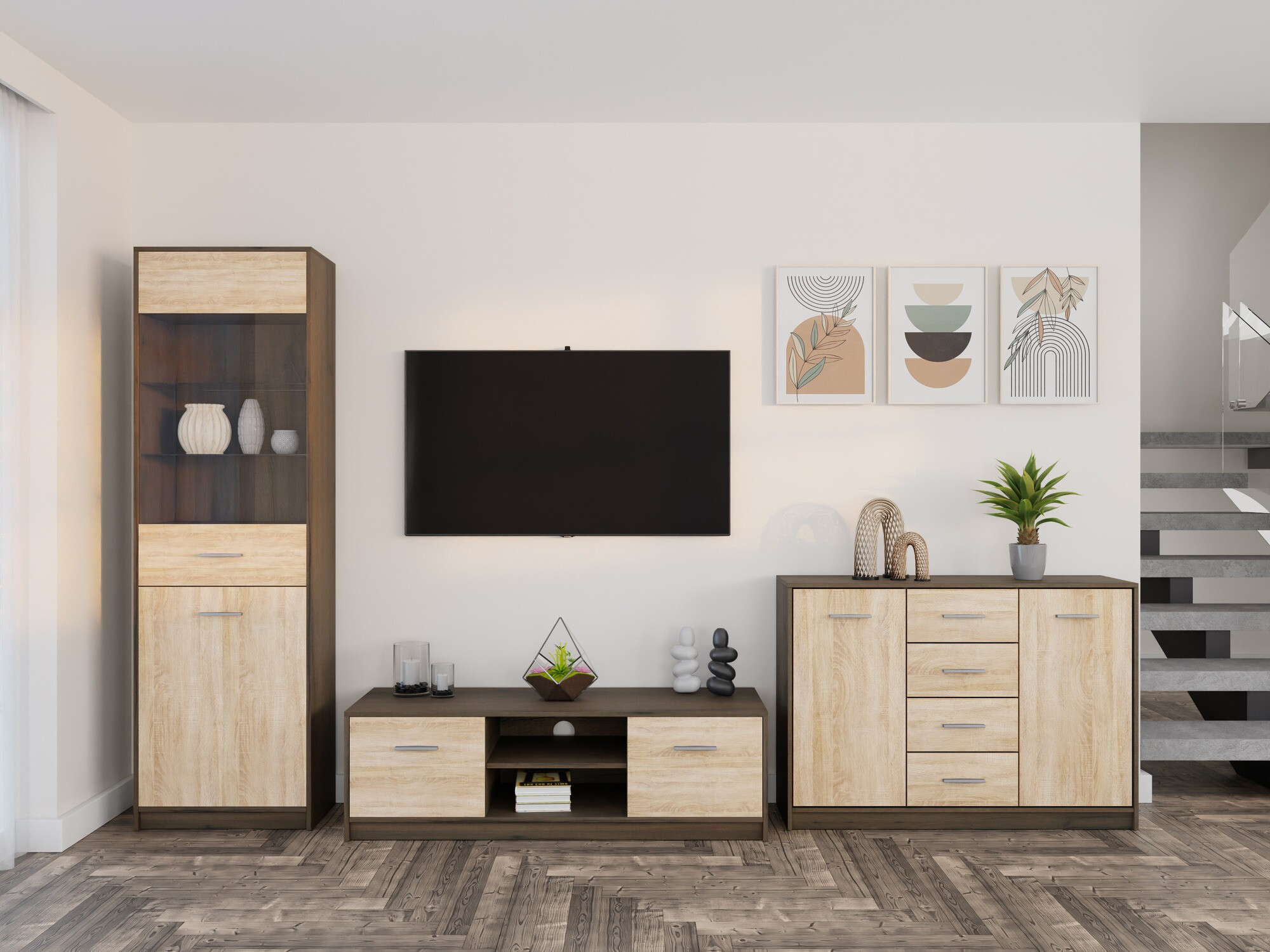 Elutoa komplekt Novsore 162 (Tume tamm + Sonoma tamm)