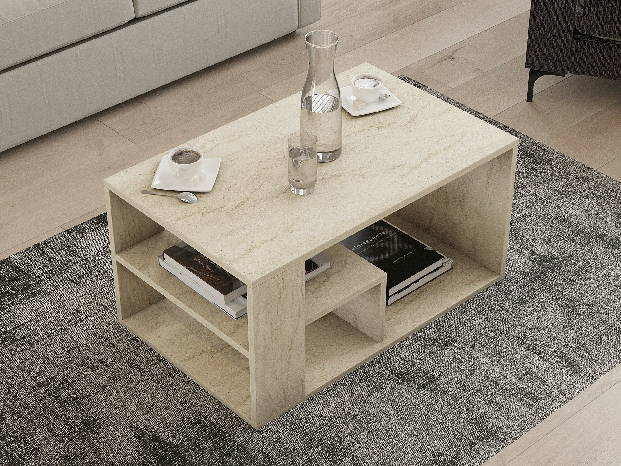 Diivanilaud Kailua 2435 (Hele travertiin)