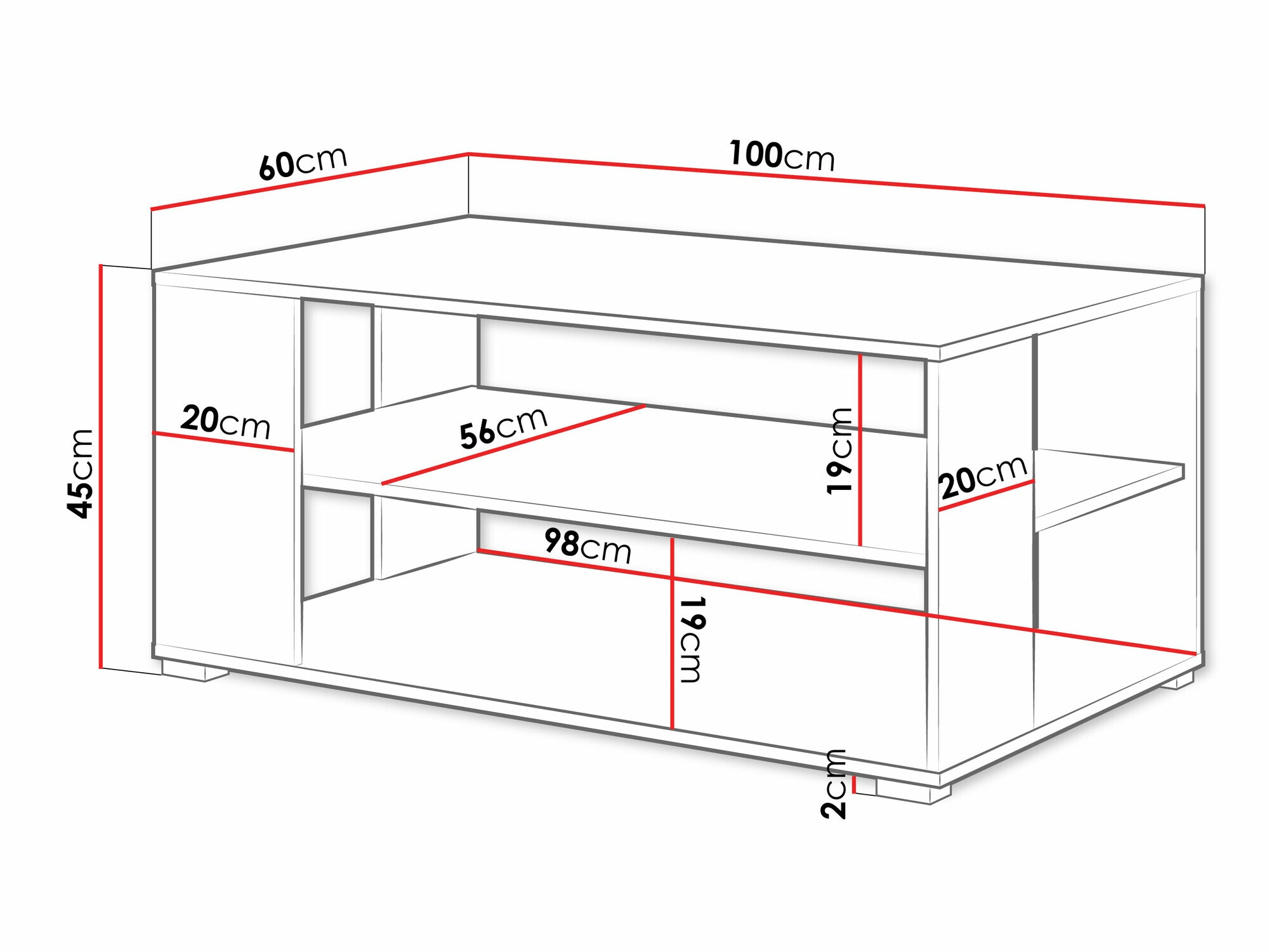 Diivanilaud Sarasota 187 (Wotani tamm + Valge)