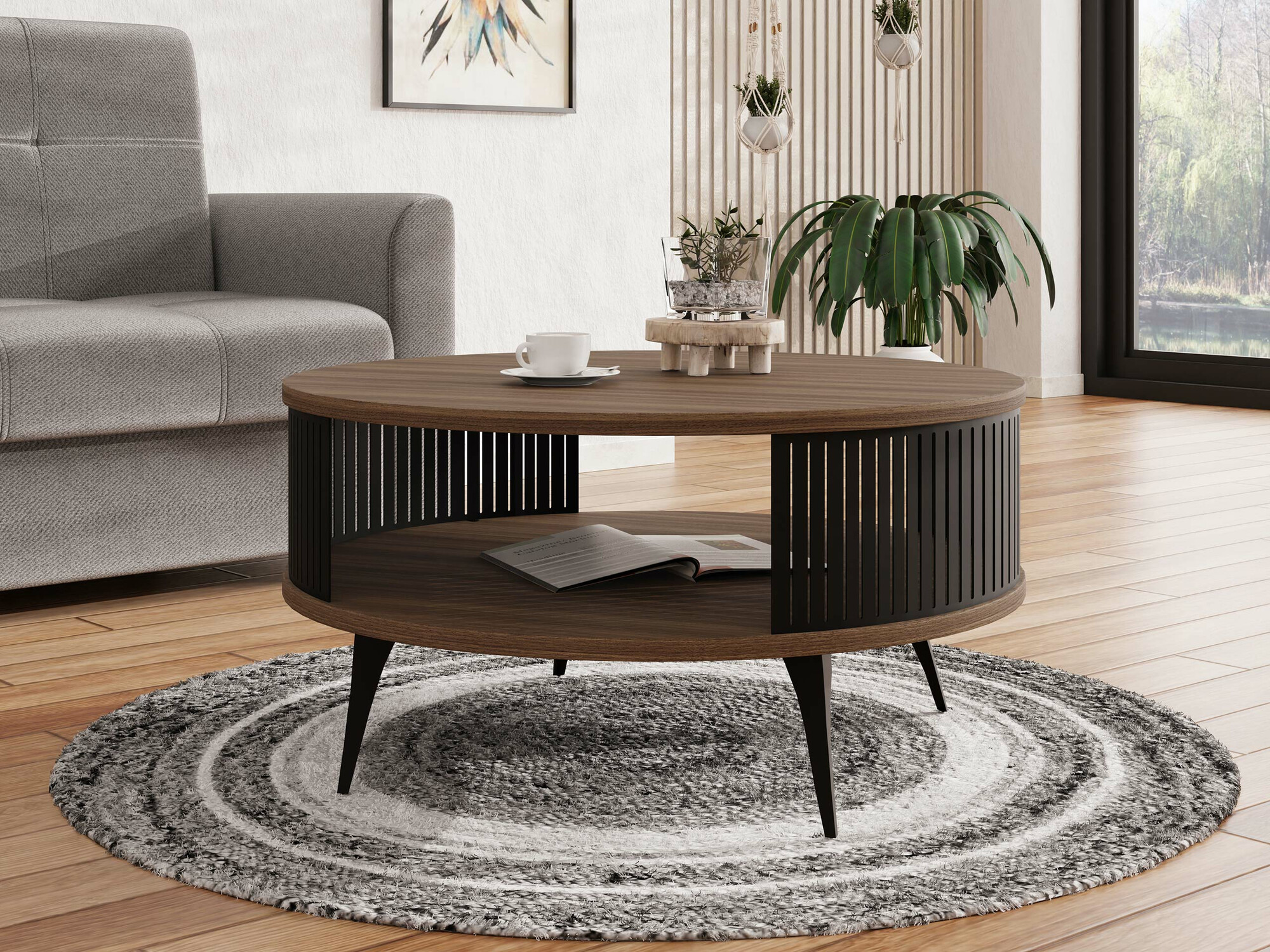 Diivanilaud Vitum (Must + Pähkel)