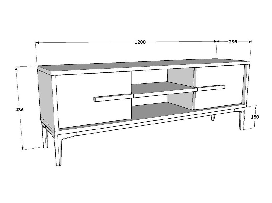 TV-alus Kailua 2449 (Valge)