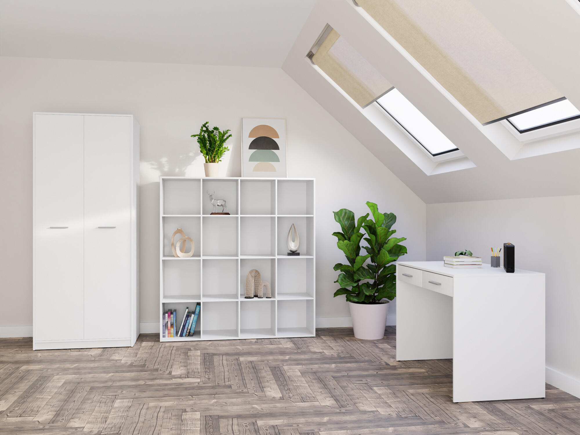 Kodukontori komplekt Novsore 166 (Valge)