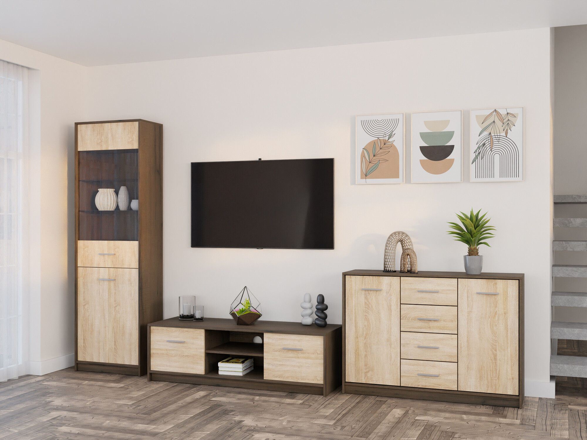 Elutoa komplekt Novsore 162 (Tume tamm + Sonoma tamm)