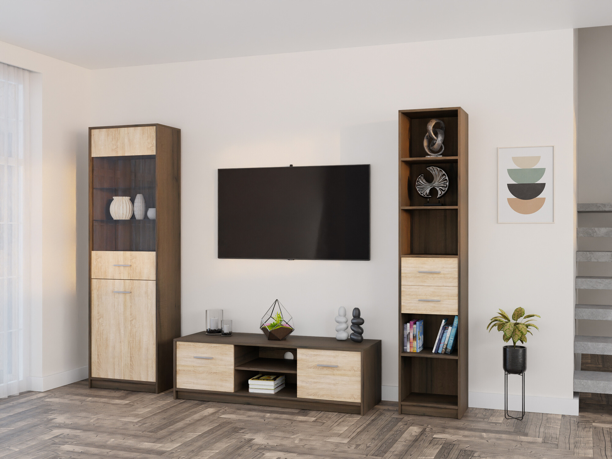 Elutoa komplekt Novsore 163 (Tume tamm + Sonoma tamm)