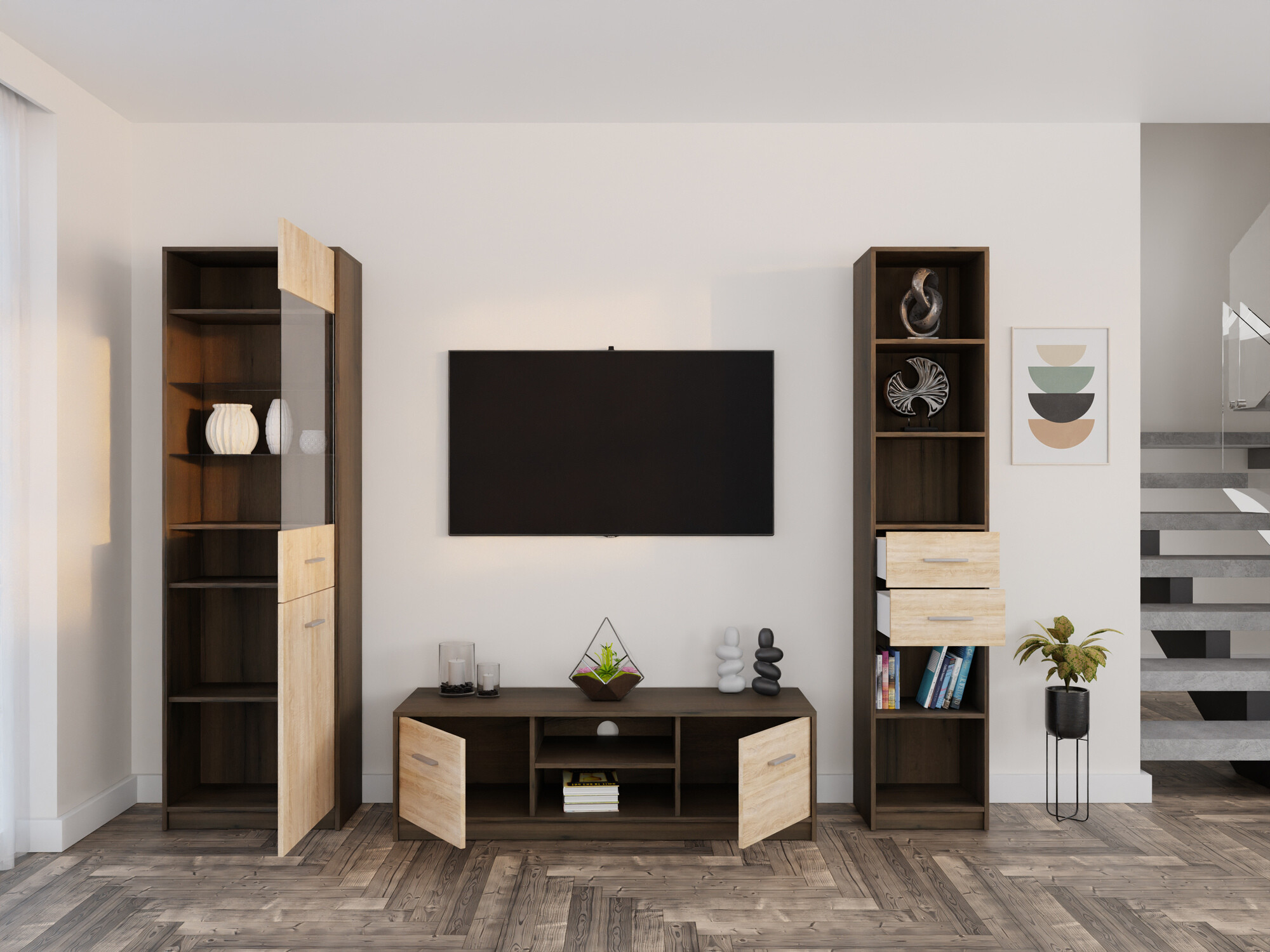 Elutoa komplekt Novsore 163 (Tume tamm + Sonoma tamm)