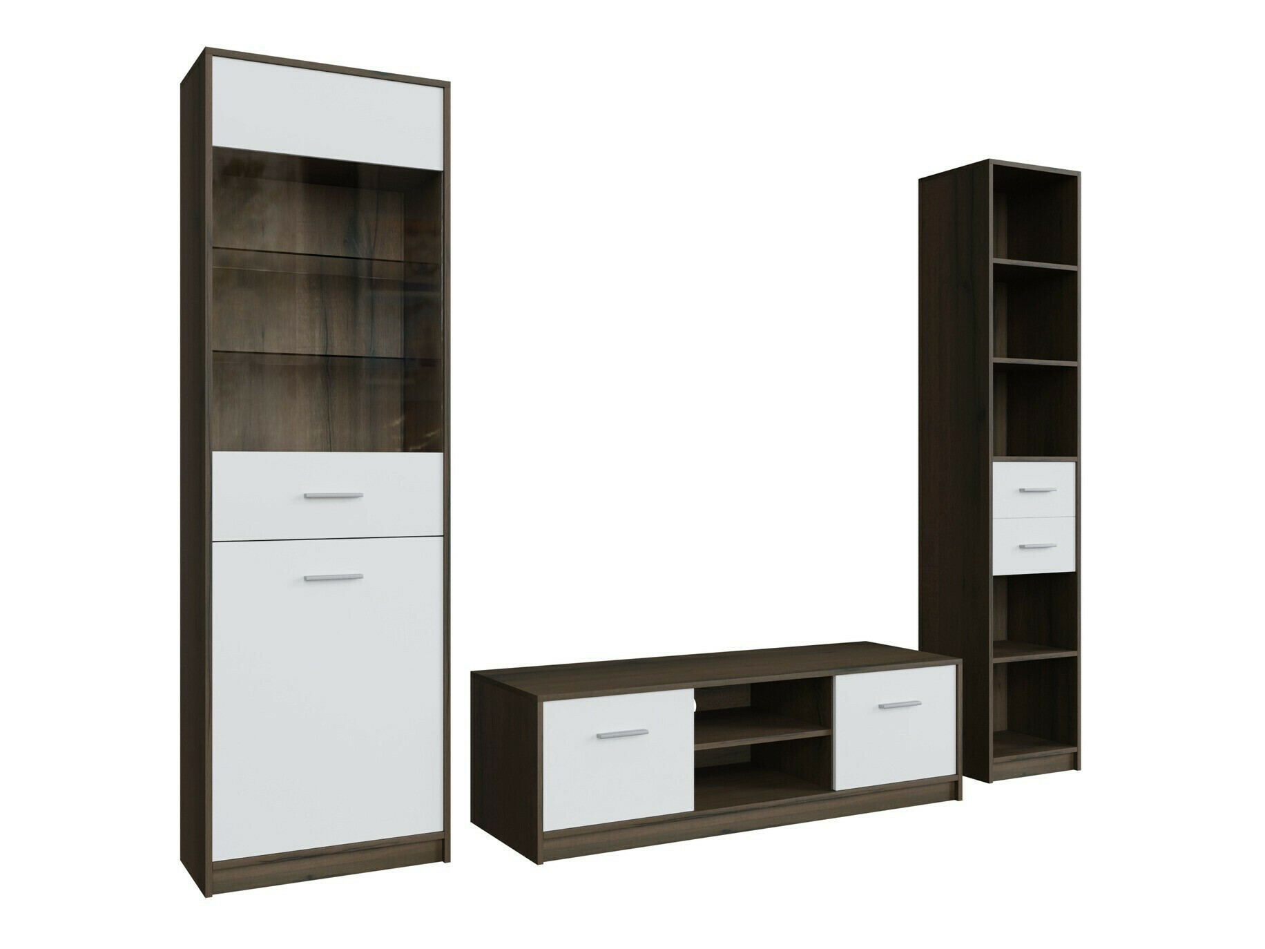 Elutoa komplekt Novsore 163 (Tume tamm + Valge)