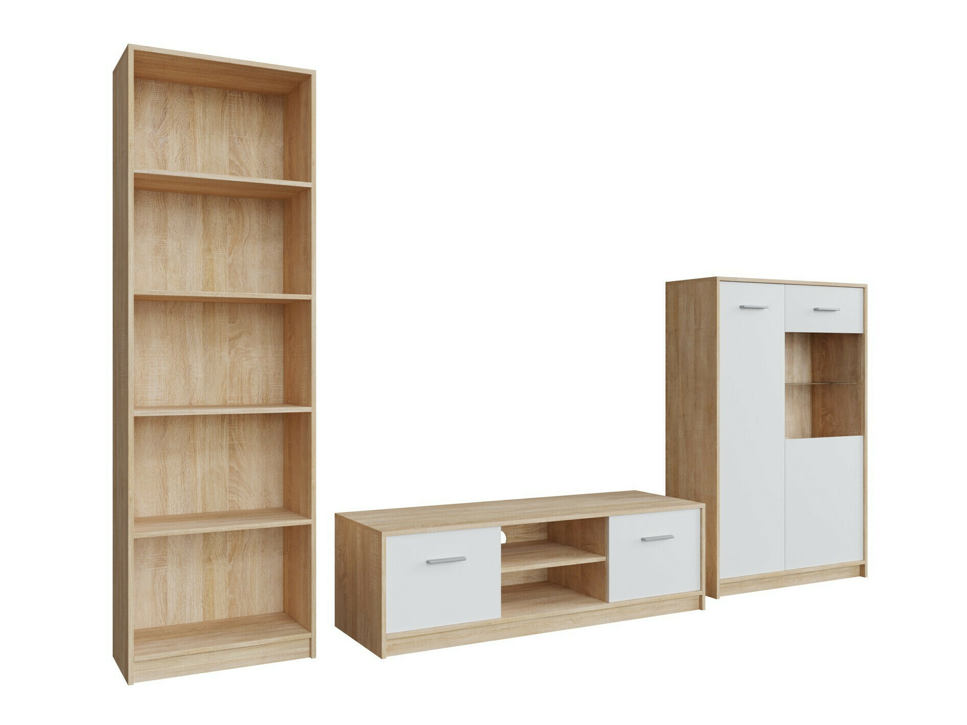 Elutoa komplekt Novsore 164 (Sonoma tamm + Valge)