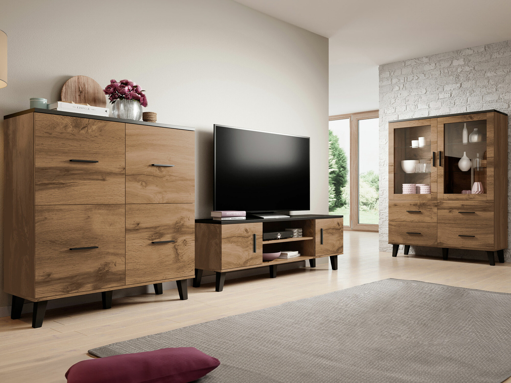 Elutoa komplekt Larfloi 113 (Wotani tamm + Must)