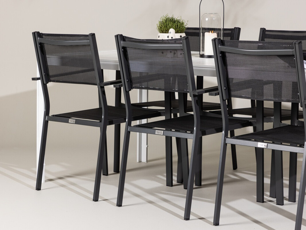 Laua ja toolide komplekt Dallas 4806 (Valge)