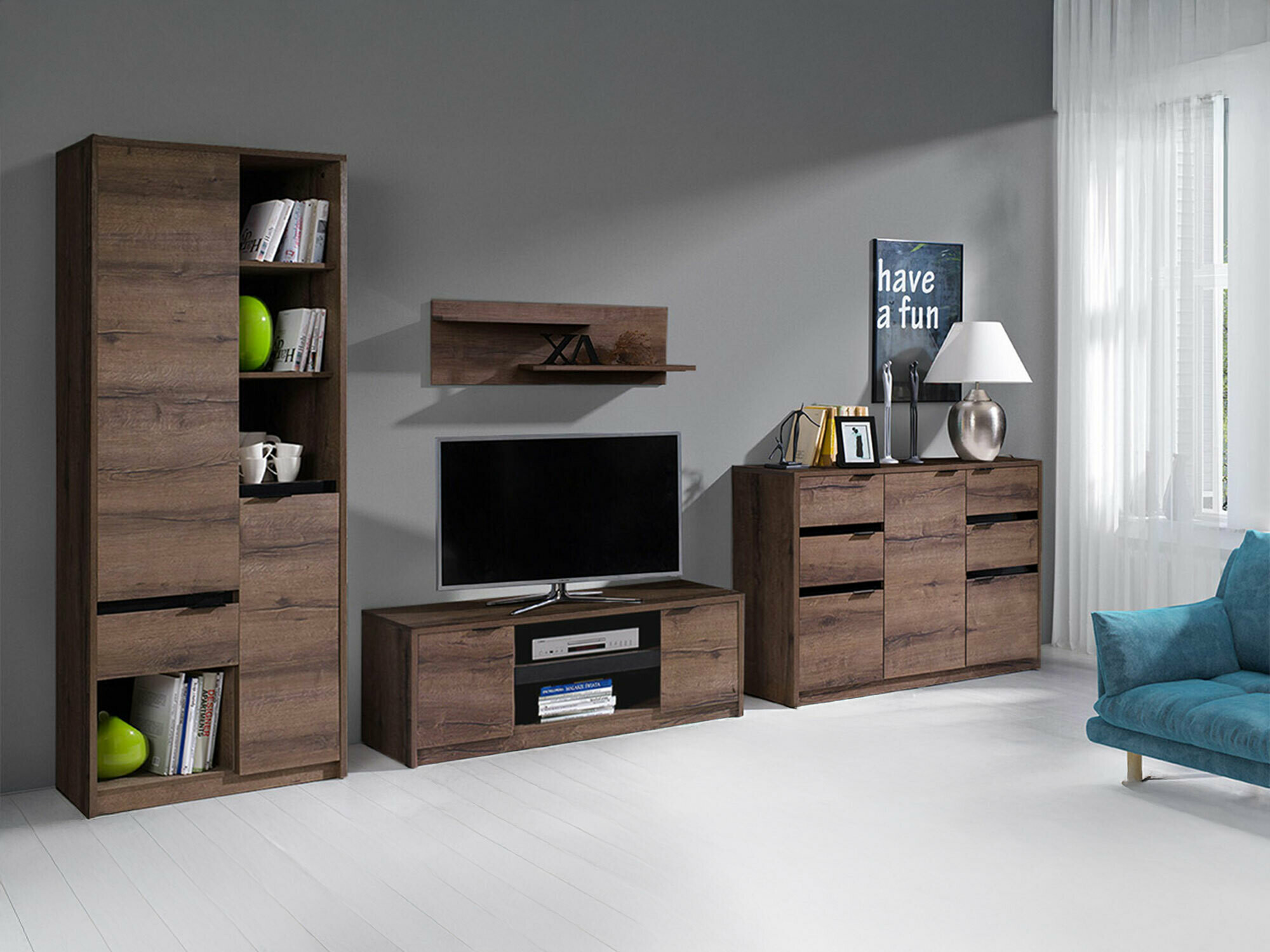 Elutoa komplekt Fivelbo 117 (Monastery tamm + Läikiv must)