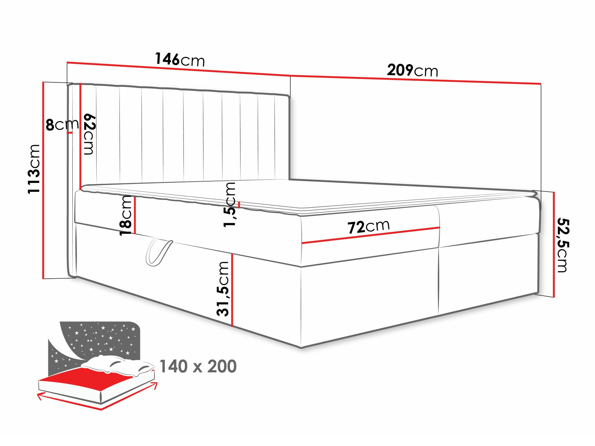 Kontinentaalvoodi Garland 100 (Lima 14)