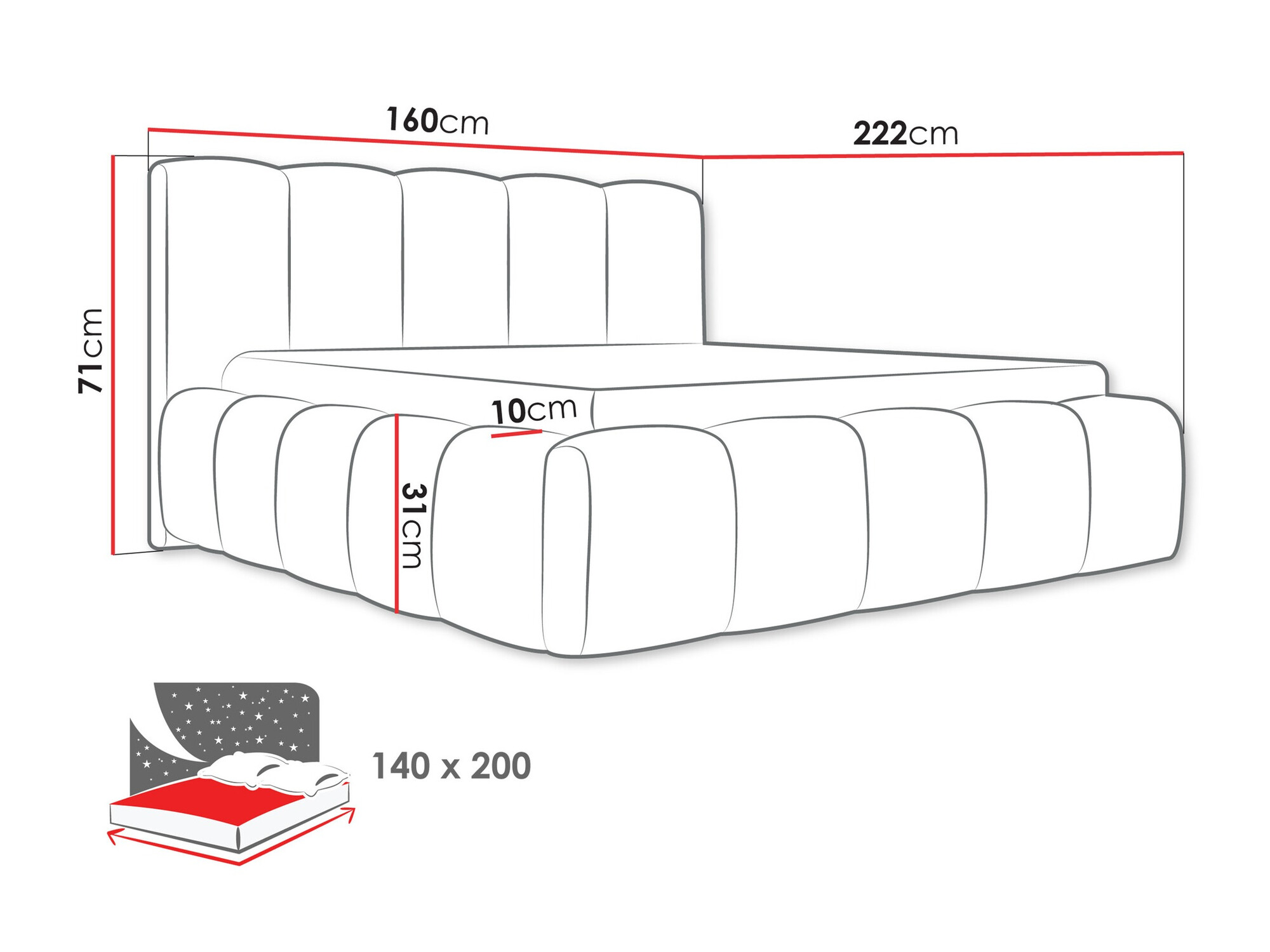 Voodi TrendyNest 113 (Abriamo 04)