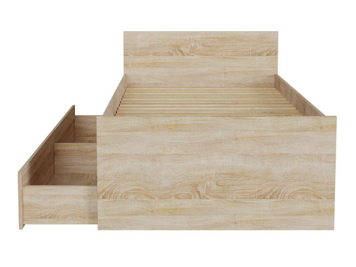 Voodi Novsore 126 (Sonoma tamm)