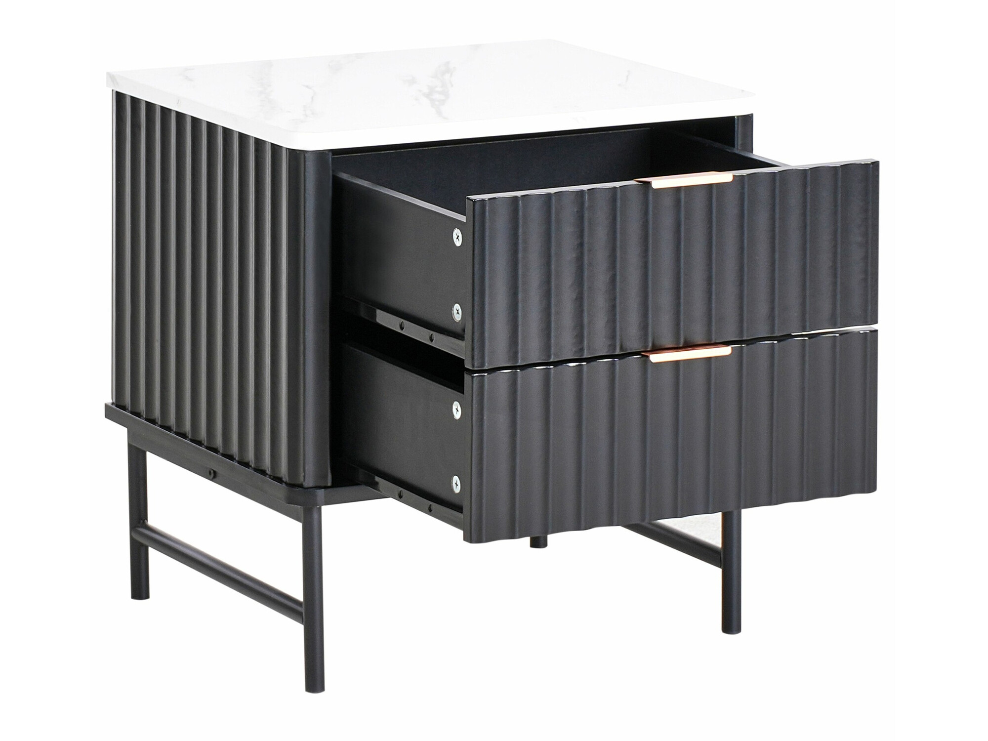 Öökapp Berwyn 2578 (Must + Valge marmor)