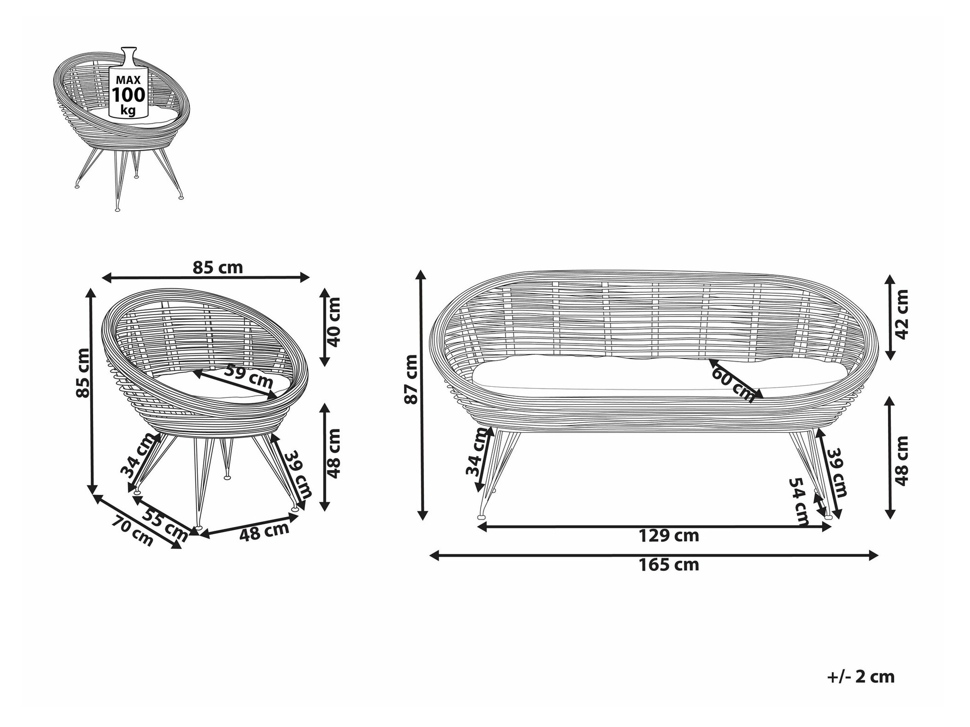 Aiamööblikomplekt Marsona 104