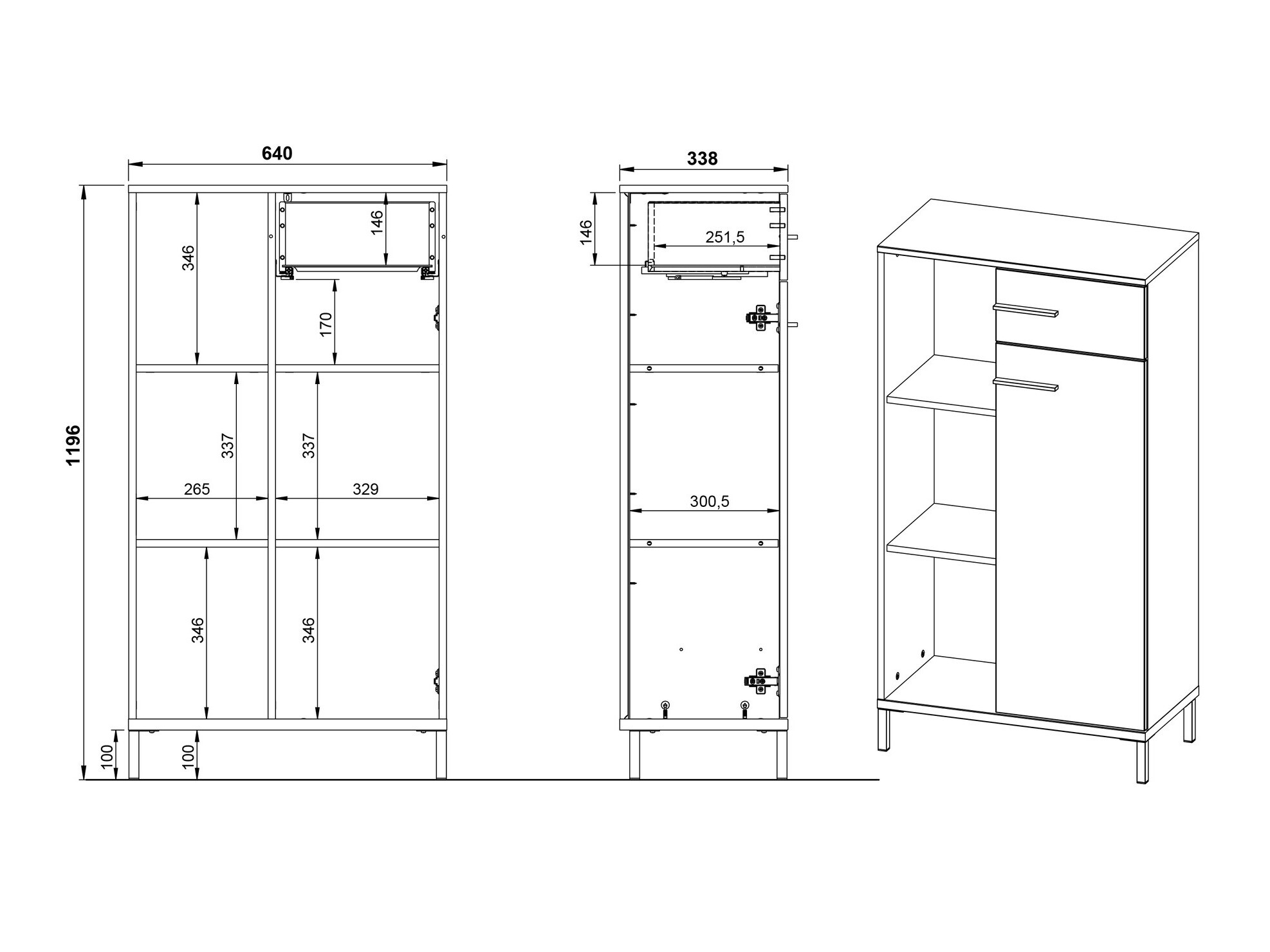 Kodukontori komplekt Solaro 102 (Grafiit)