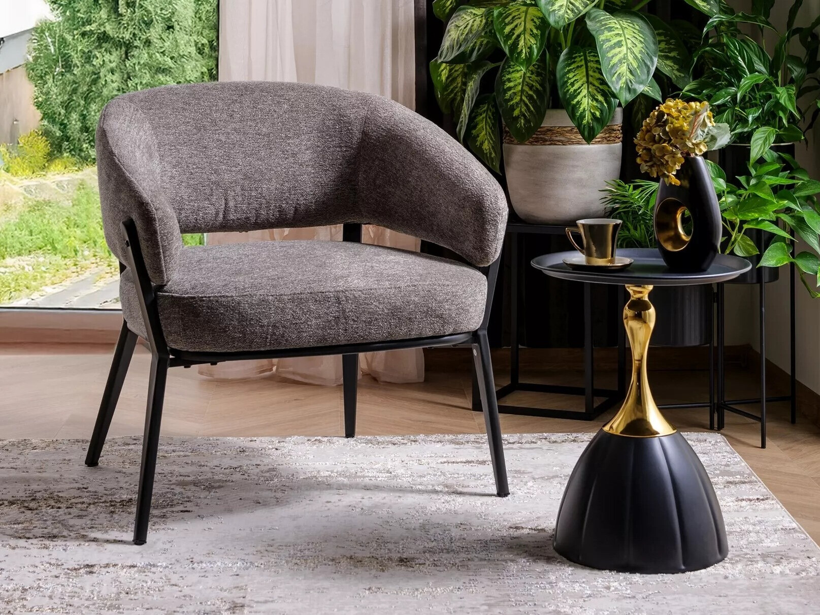 Külglaud Detroit 713 (Must)