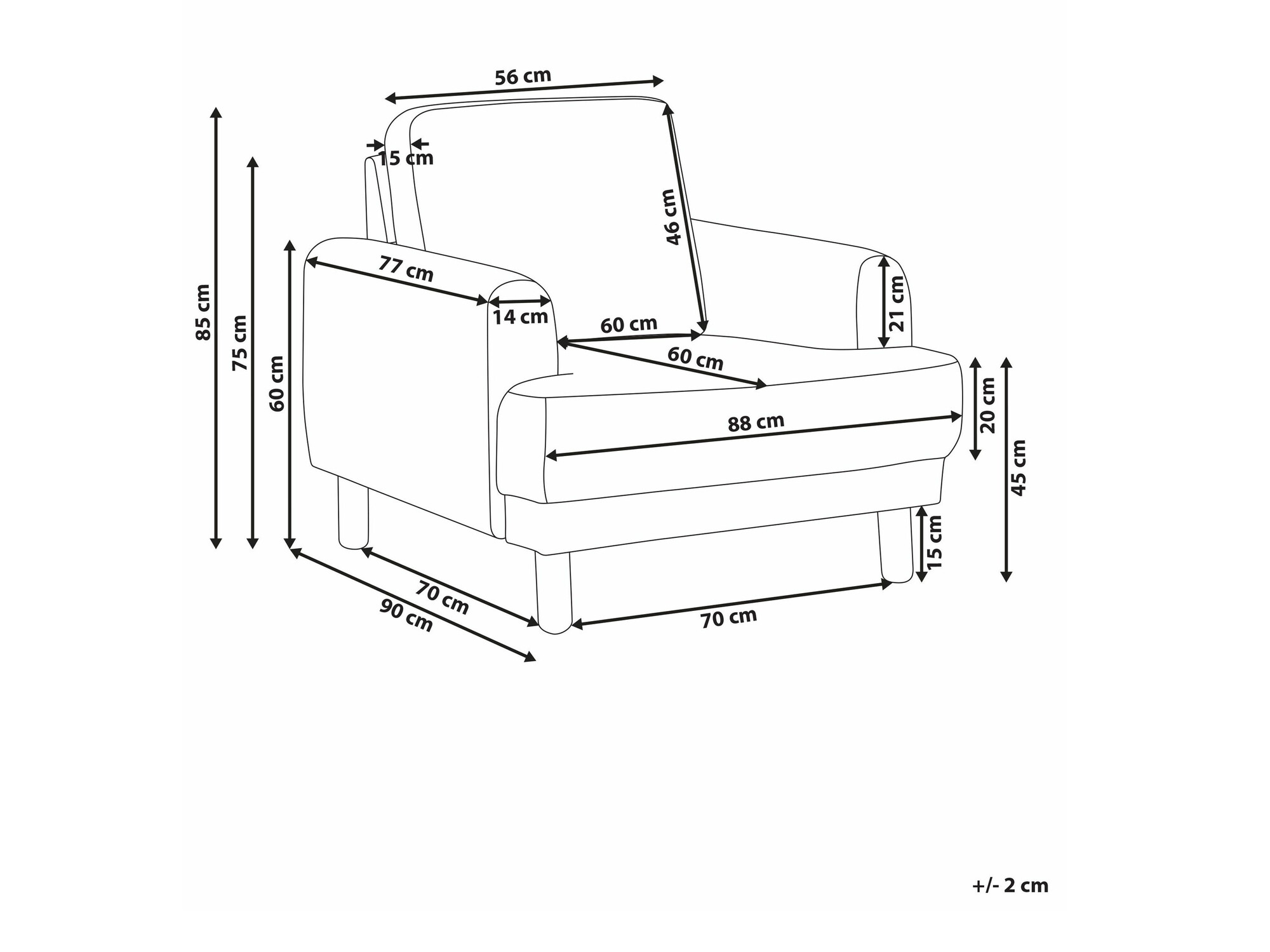 Tugitool Berwyn 2585 (Valge)