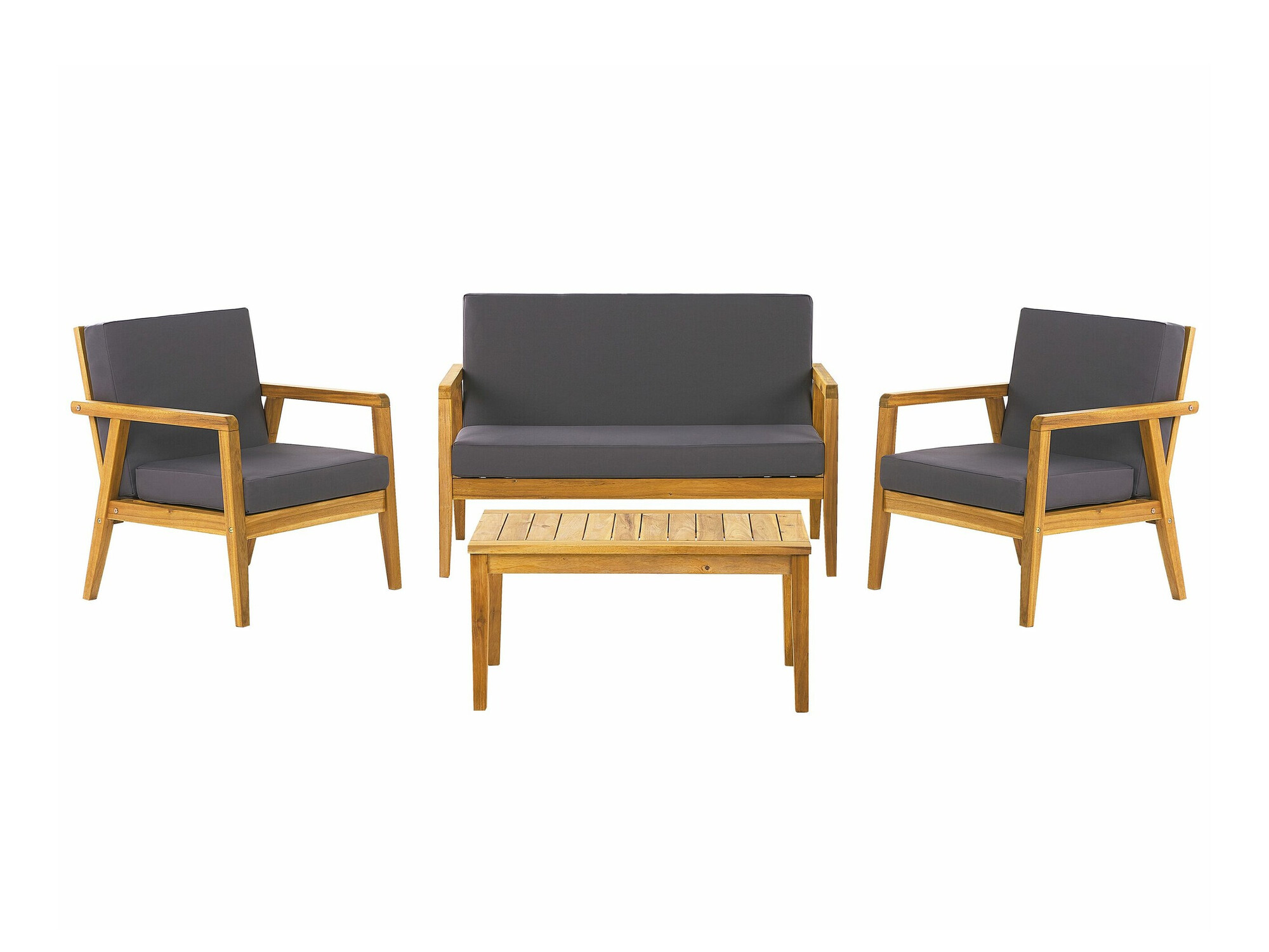 Aiamööblikomplekt Berwyn 2592 (Ere puit + Tumehall)