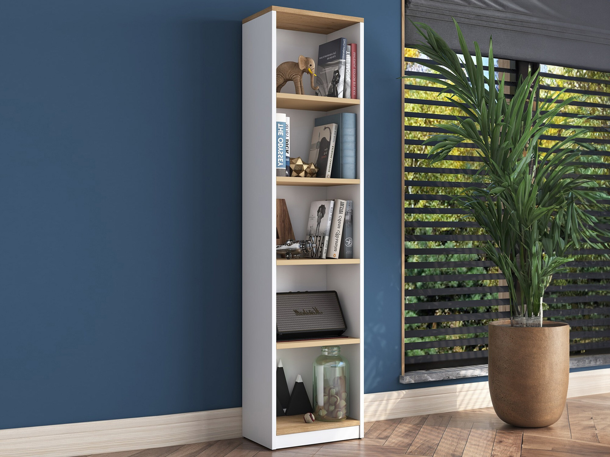 Riiul Kailua 2474 (Valge + Pähkel)