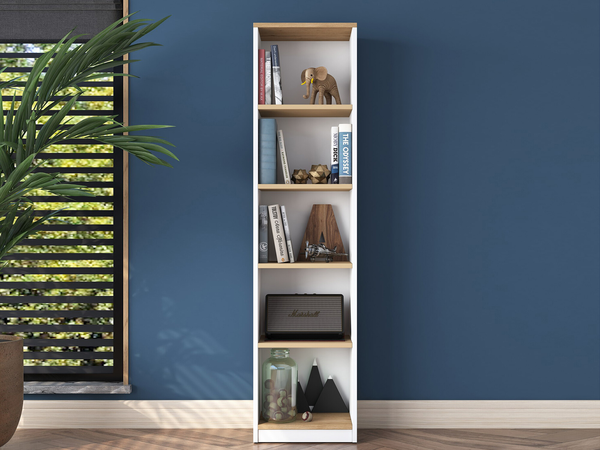 Riiul Kailua 2474 (Valge + Pähkel)