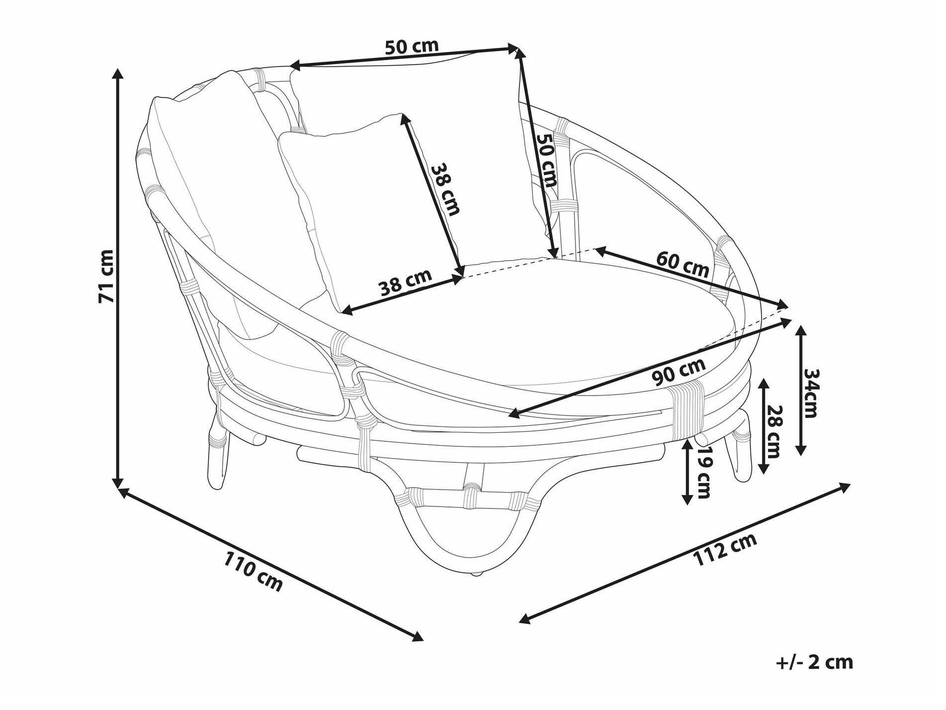 Välitugitool Berwyn 2600 (Helepruun)