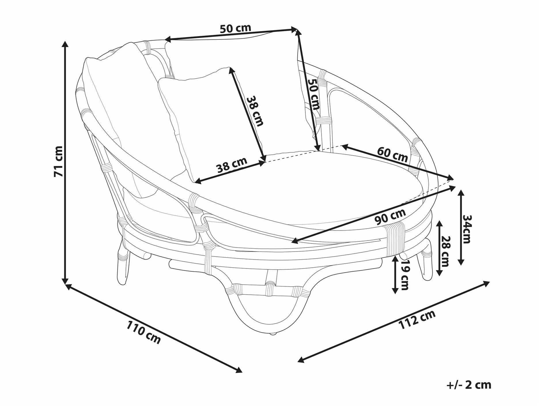 Välitugitool Berwyn 2600 (Must)