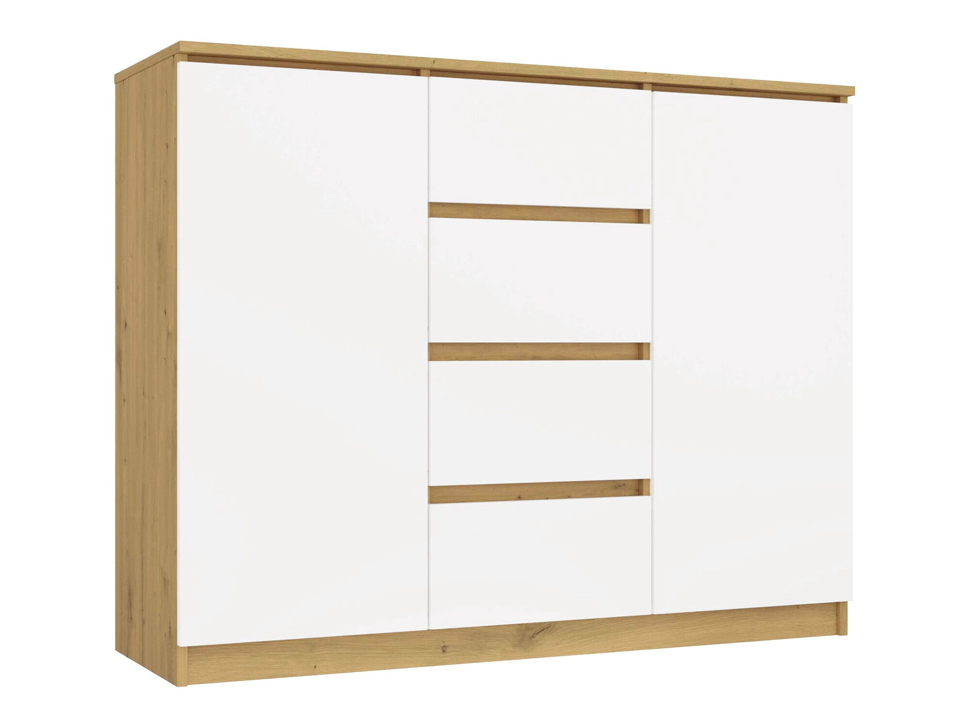 Kummut Elbvelu 113 (Artisan tamm + Valge)