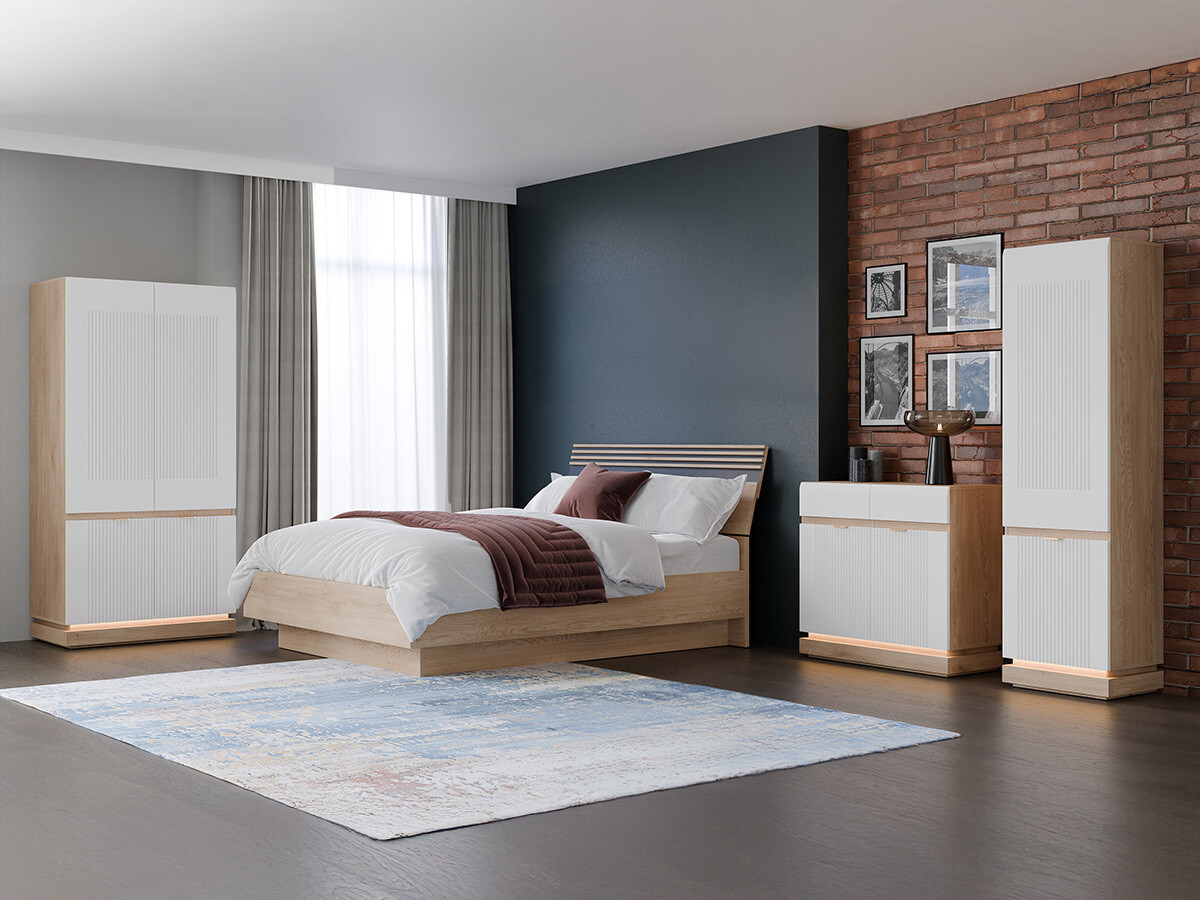 Riiul Teselbu 112 (Valge + Tamm)