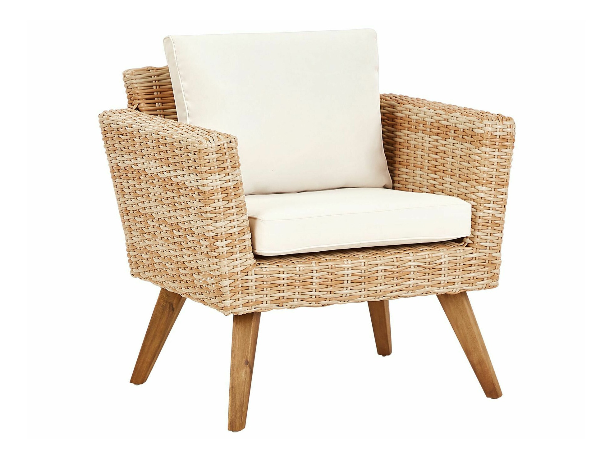 Aiamööblikomplekt Berwyn 2626 (Helepruun + Valge)