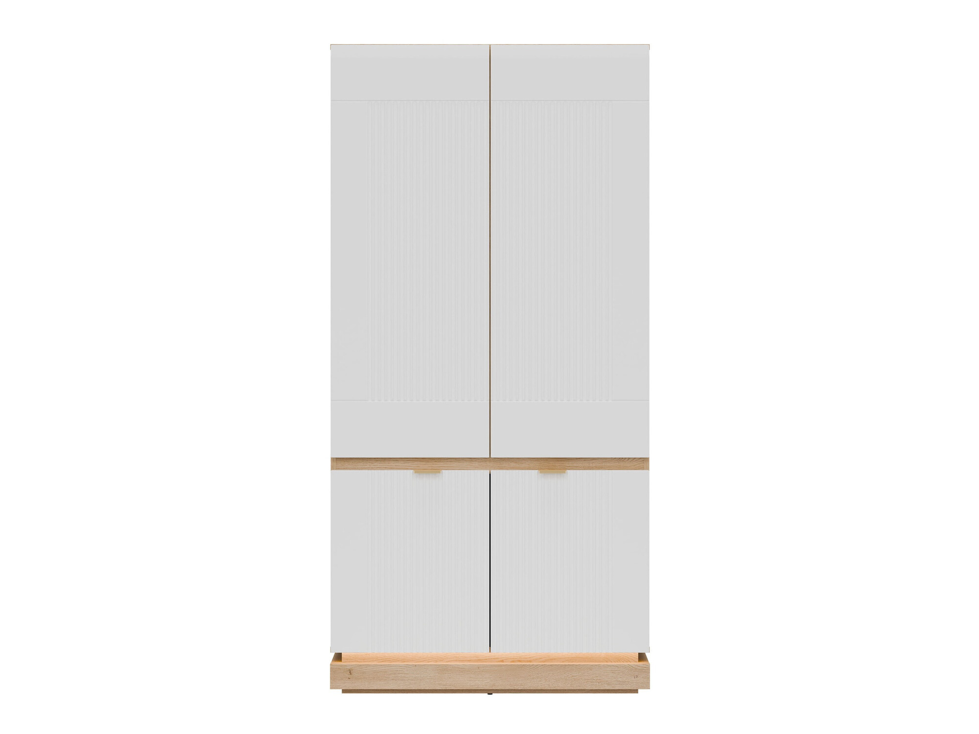 Riidekapp Teselbu 113 (Valge + Tamm)