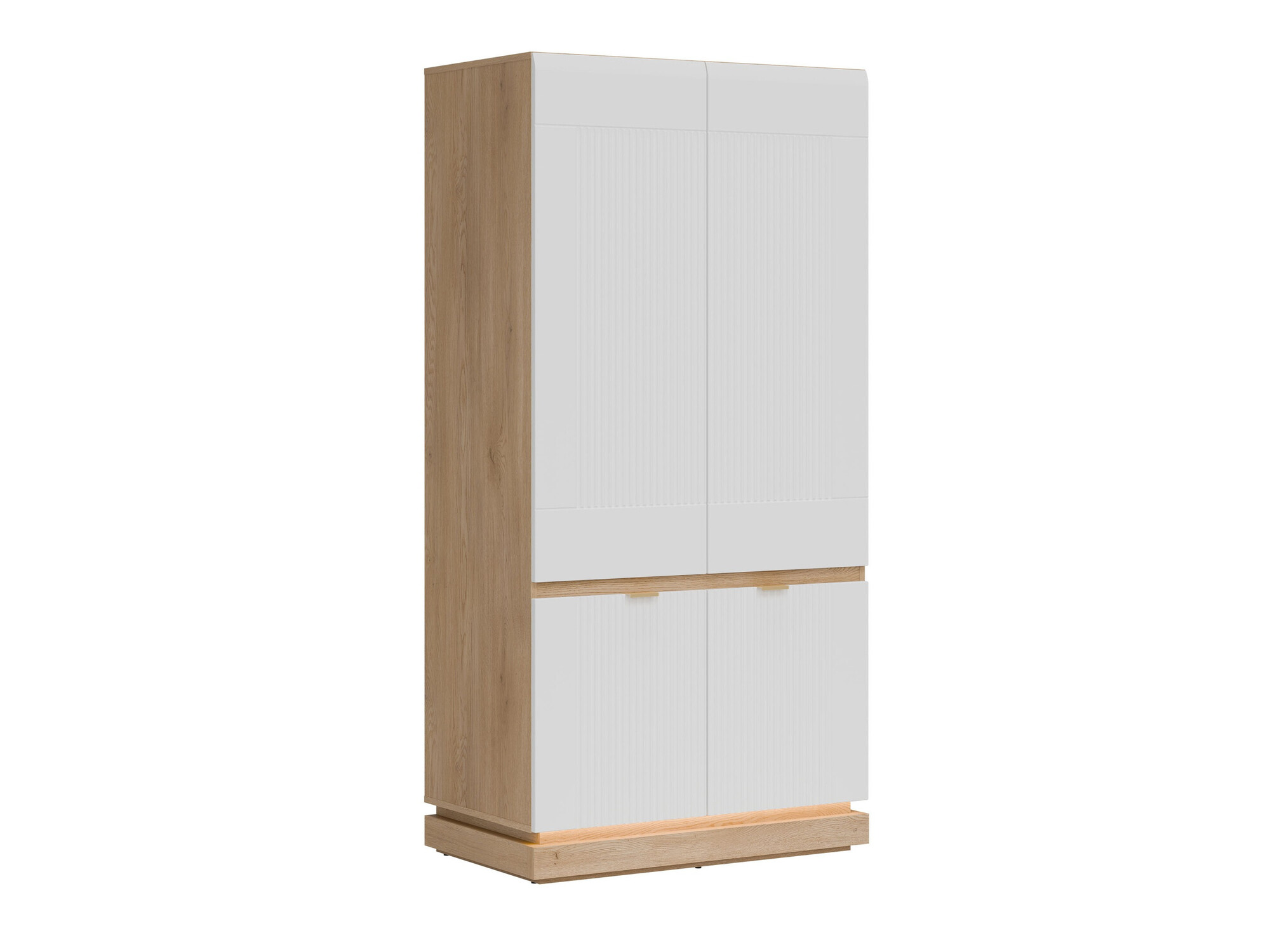 Riidekapp Teselbu 113 (Valge + Tamm)