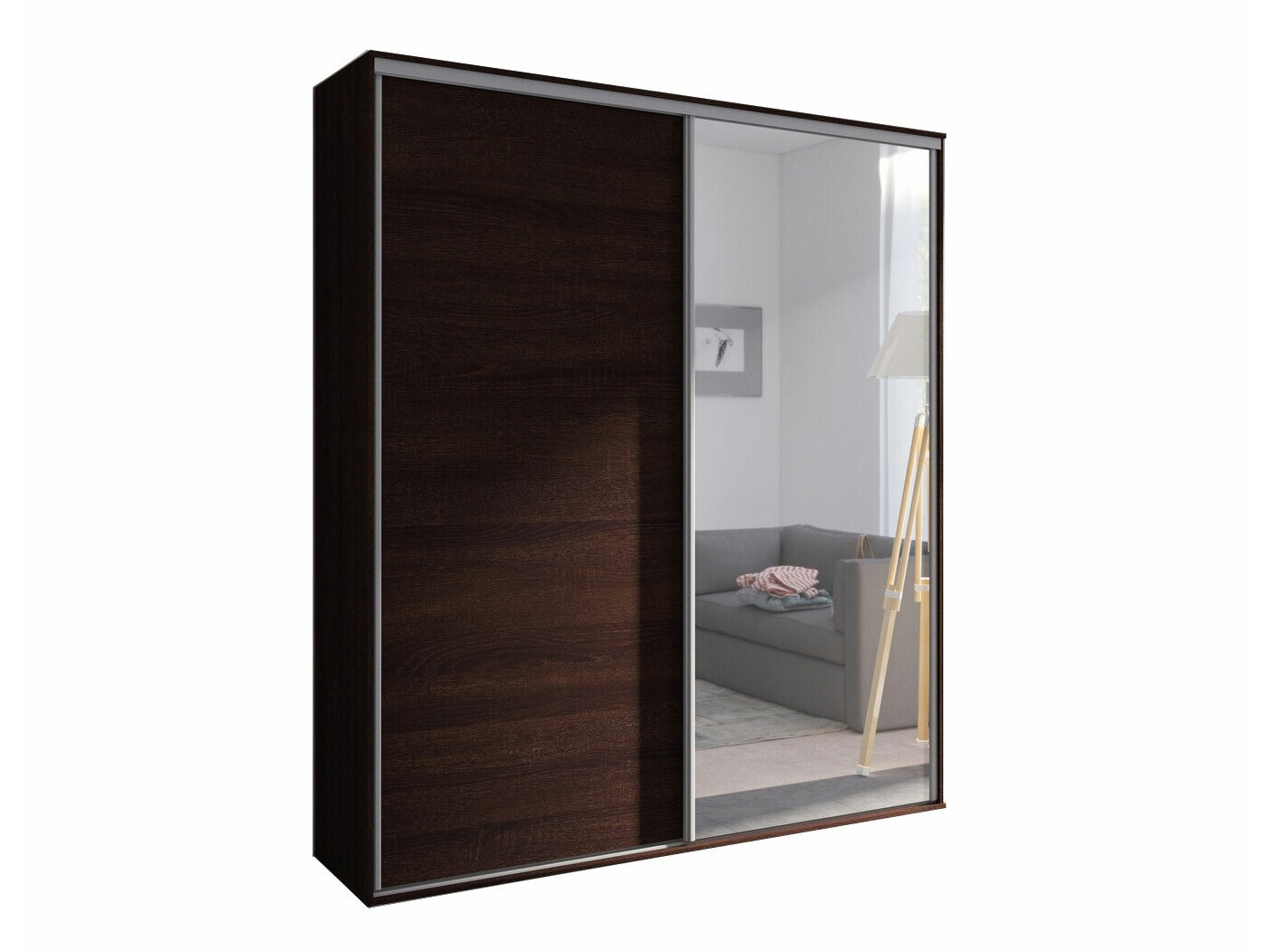 Riidekapp Murrieta 180 (Tume Sonoma tamm)