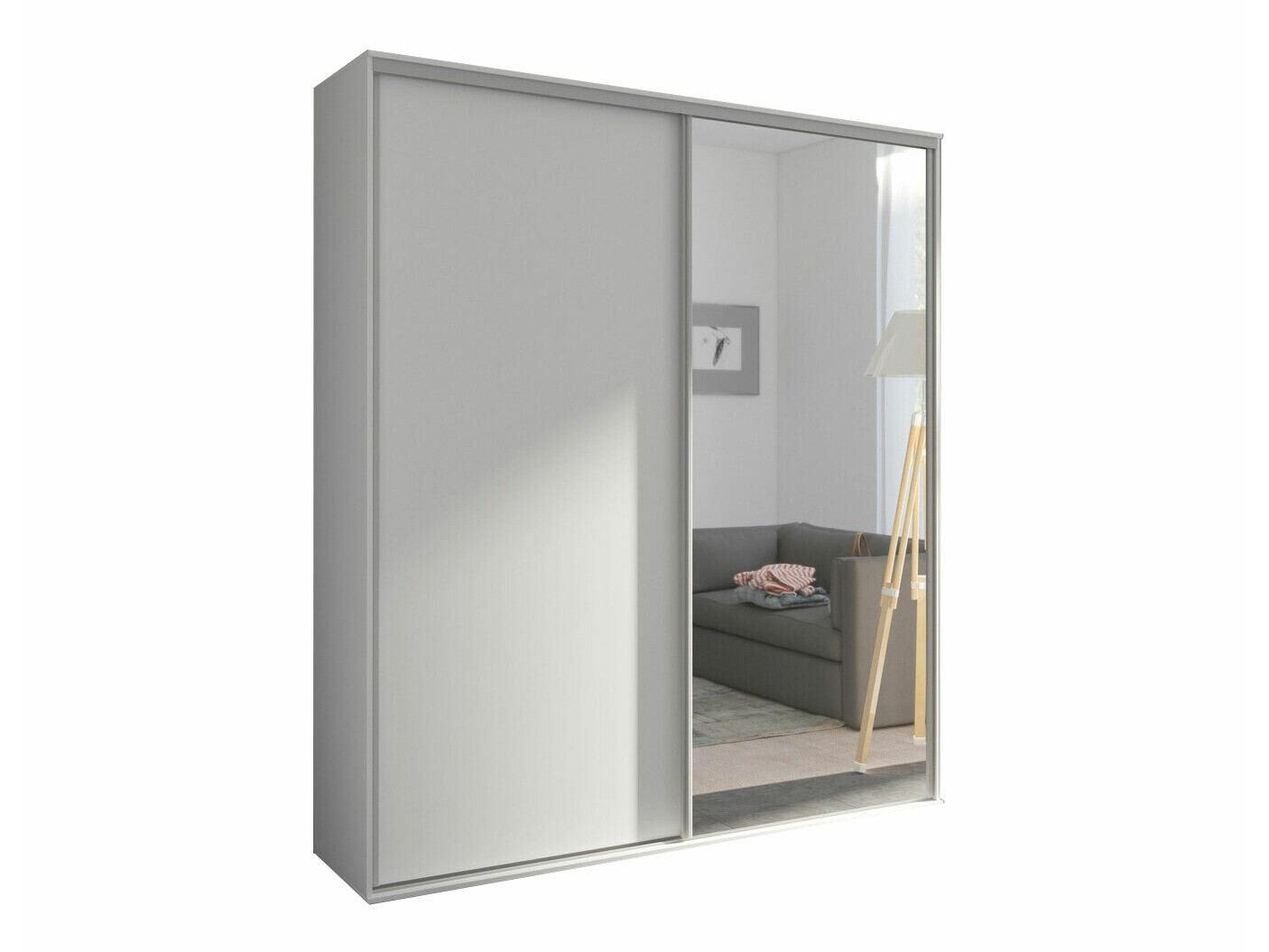 Riidekapp Murrieta 180 (Valge)