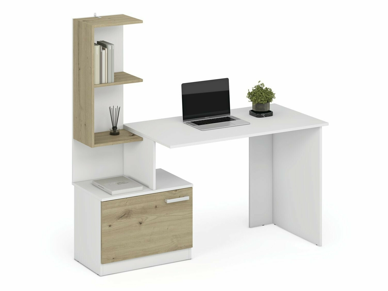 Kirjutuslaud Houston 1948 (Valge + Artisan tamm)