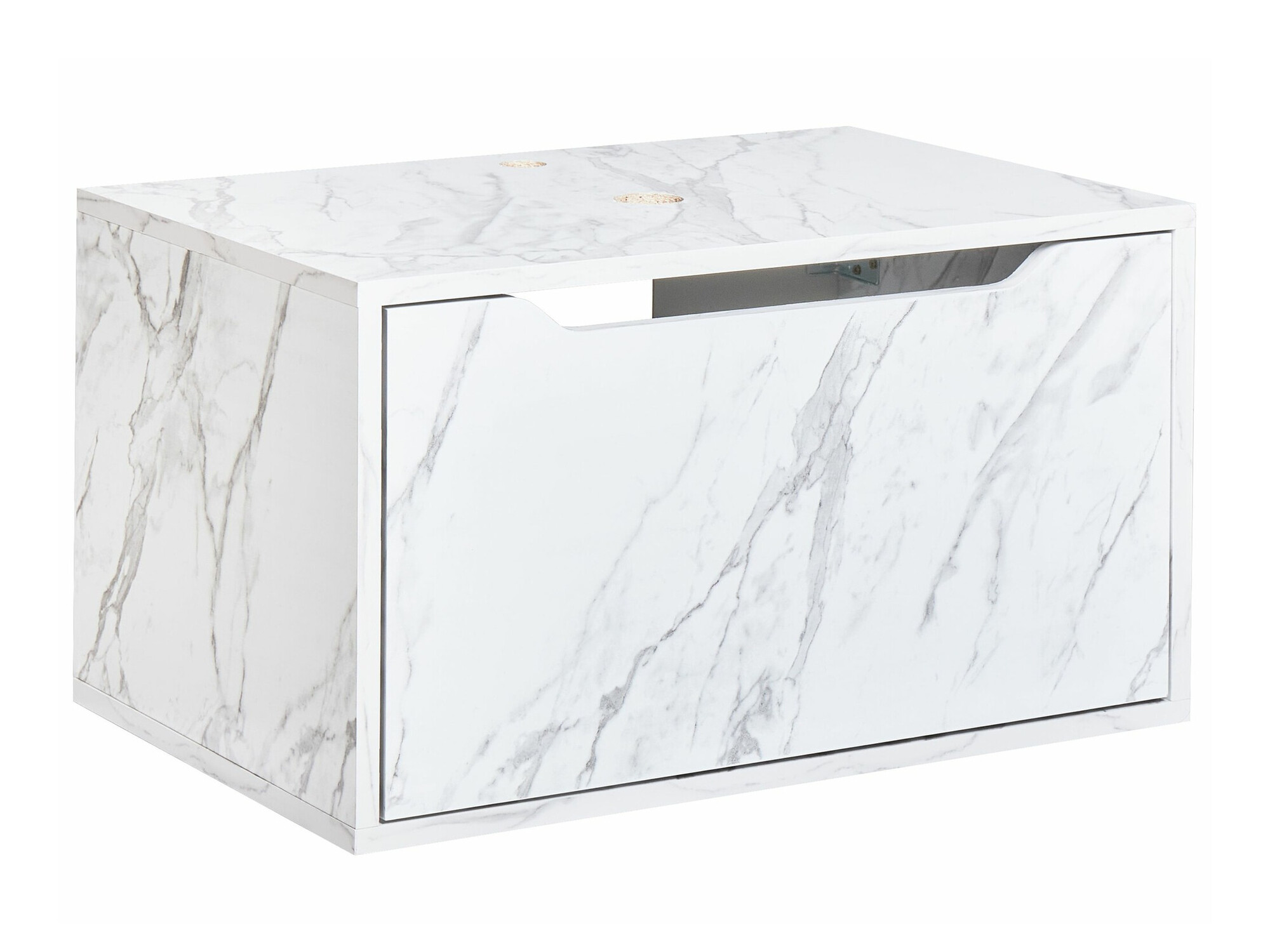 Vannitoa põrandakapp kraanikausile Berwyn 2644 (Valge marmor)