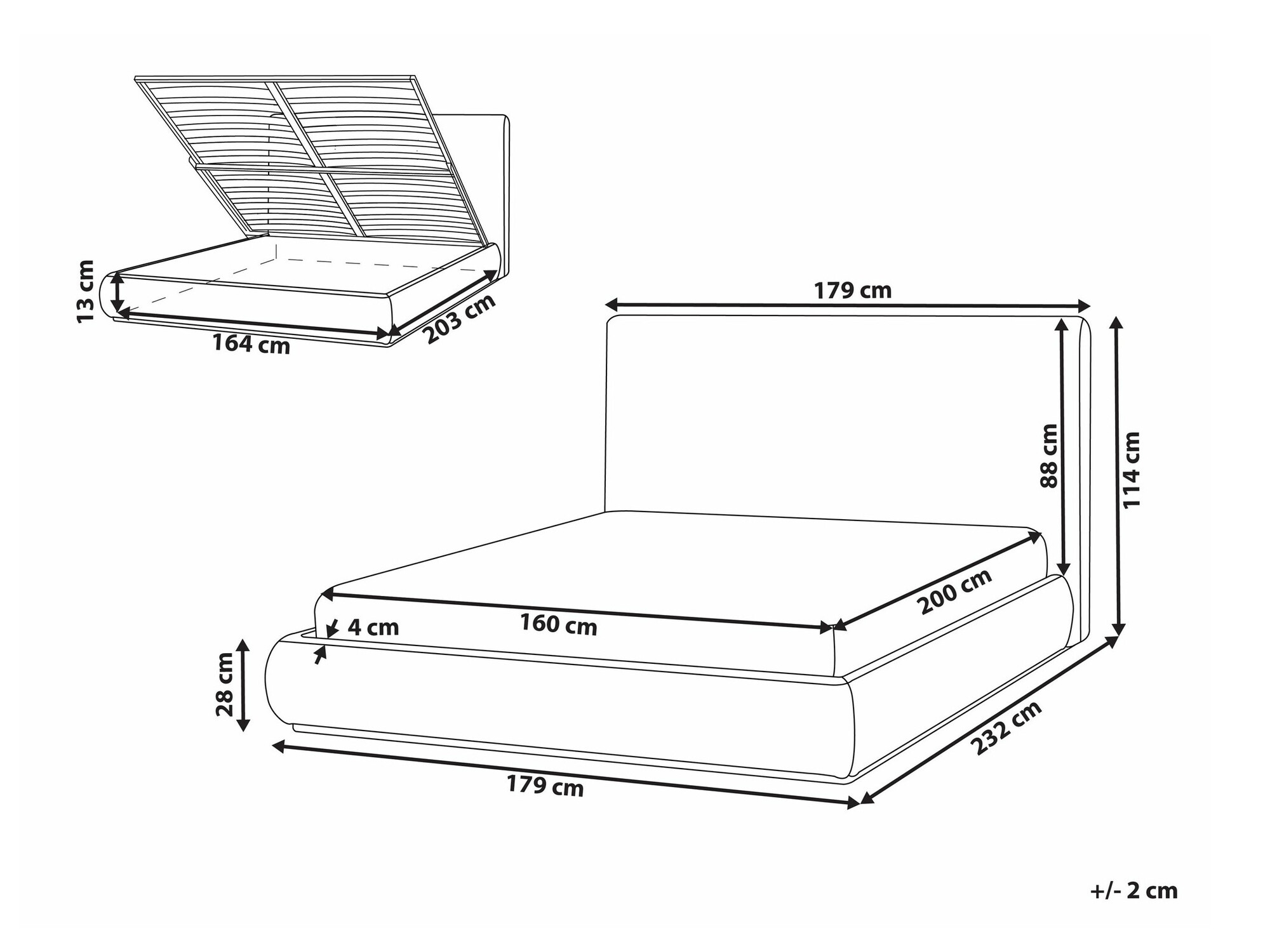Voodi Berwyn 2642 (Beež)