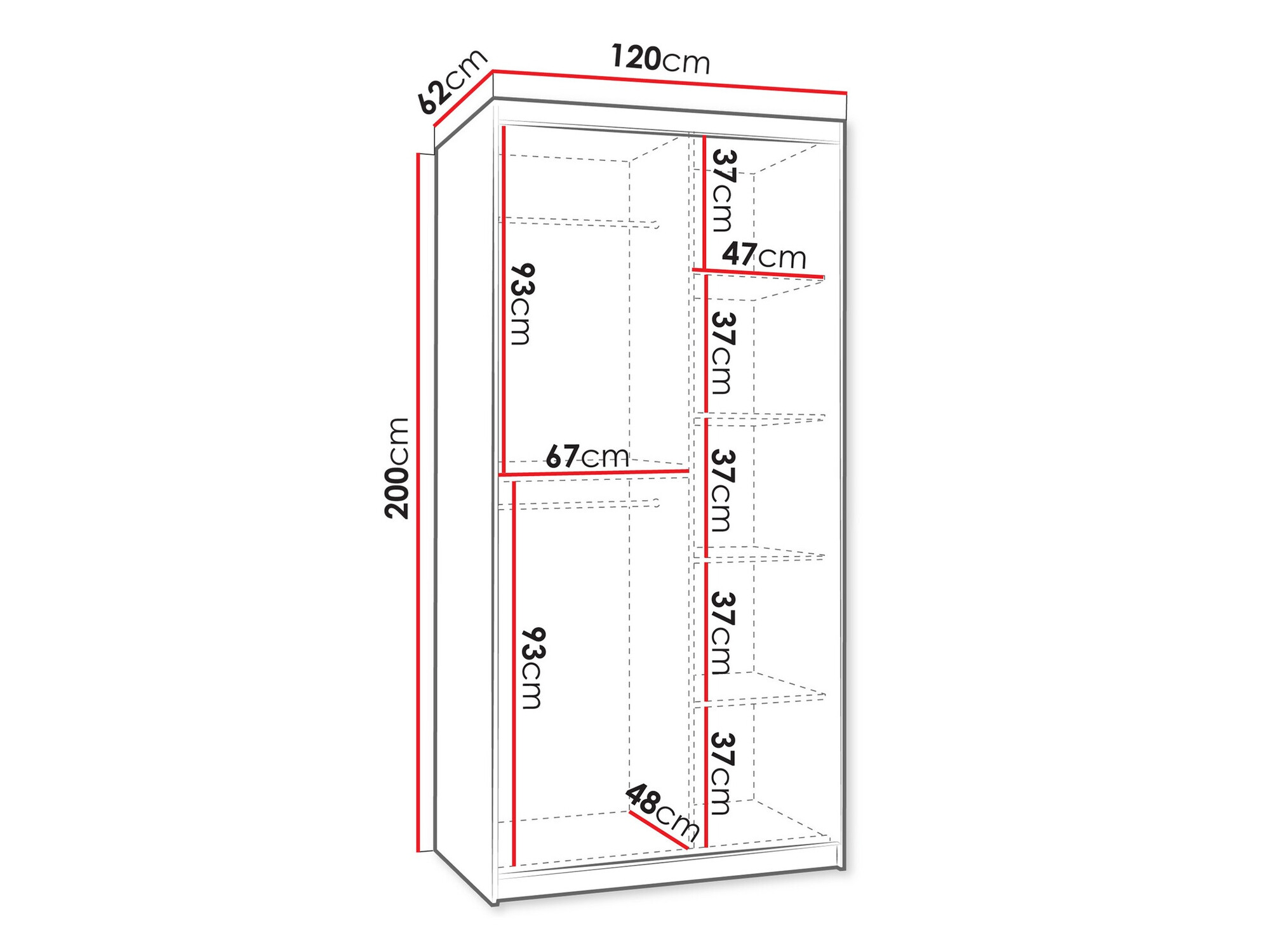 Riidekapp Hartford 501 (Kašmiir)