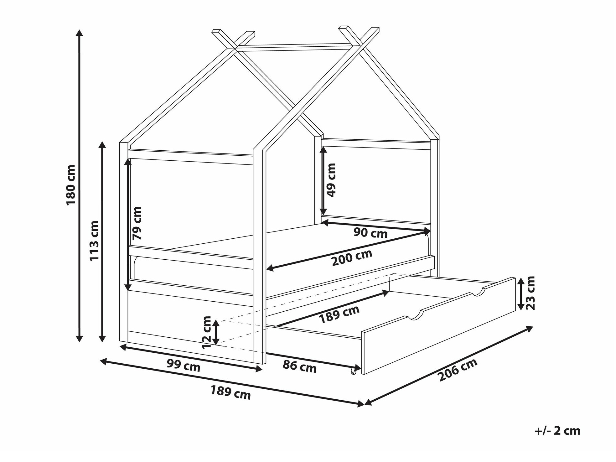 Voodi Berwyn 2652 (Hall + Ere puit)