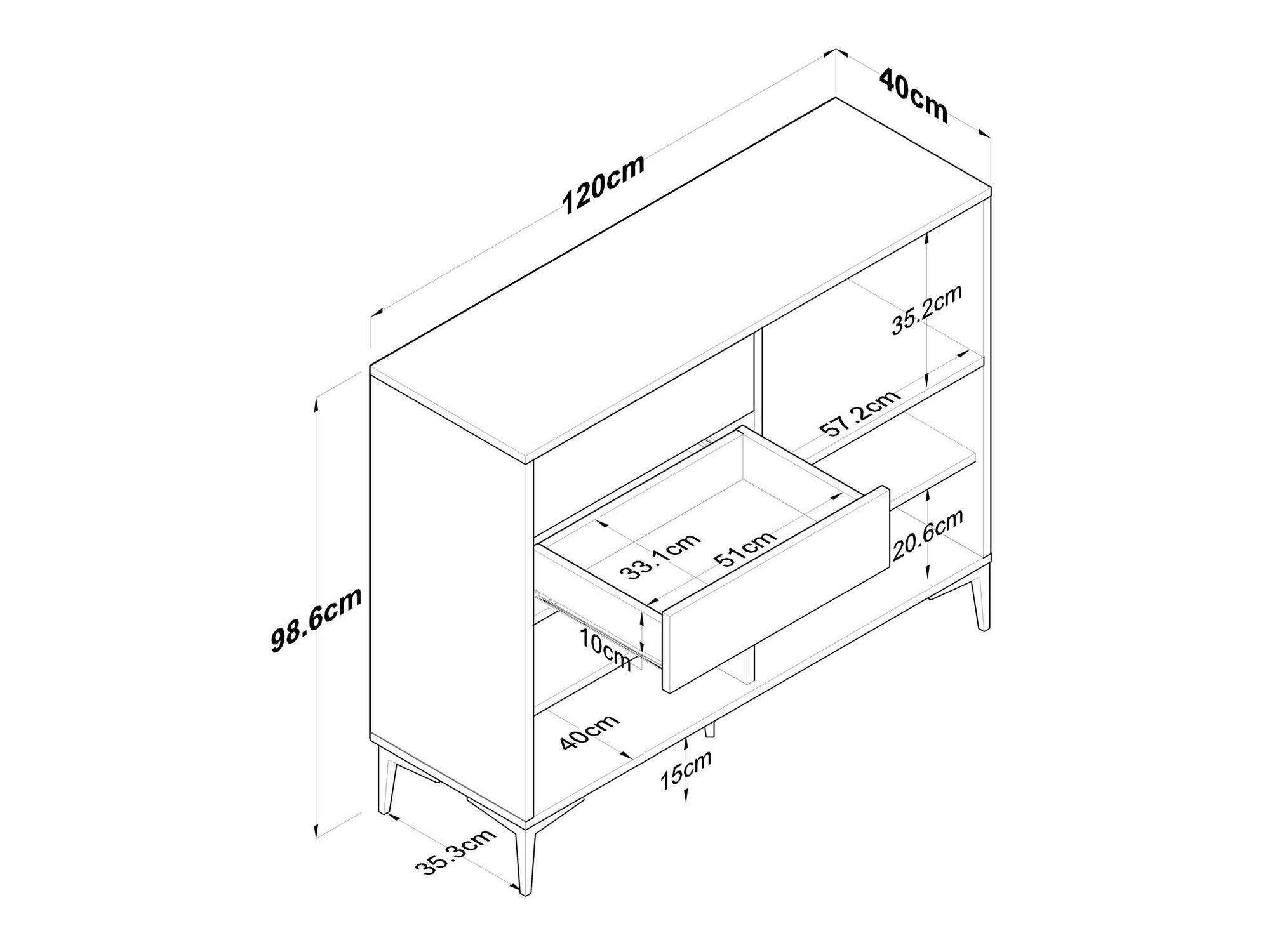 Multifunktsionaalne mööbel Kailua 2485