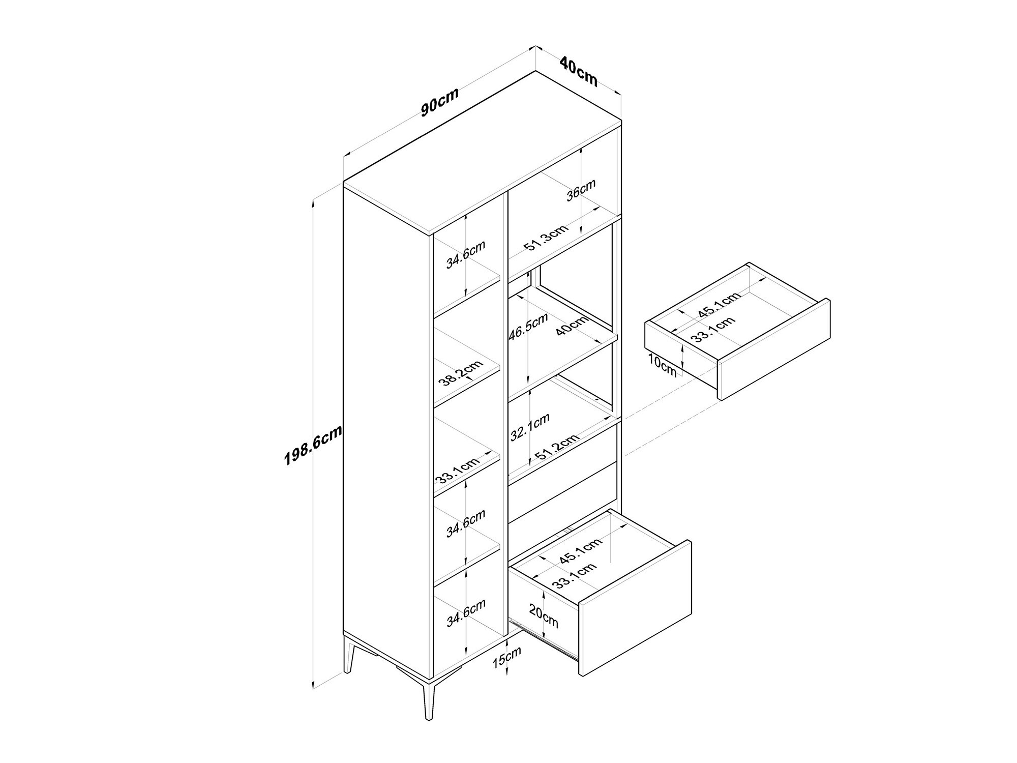 Multifunktsionaalne mööbel Kailua 2490