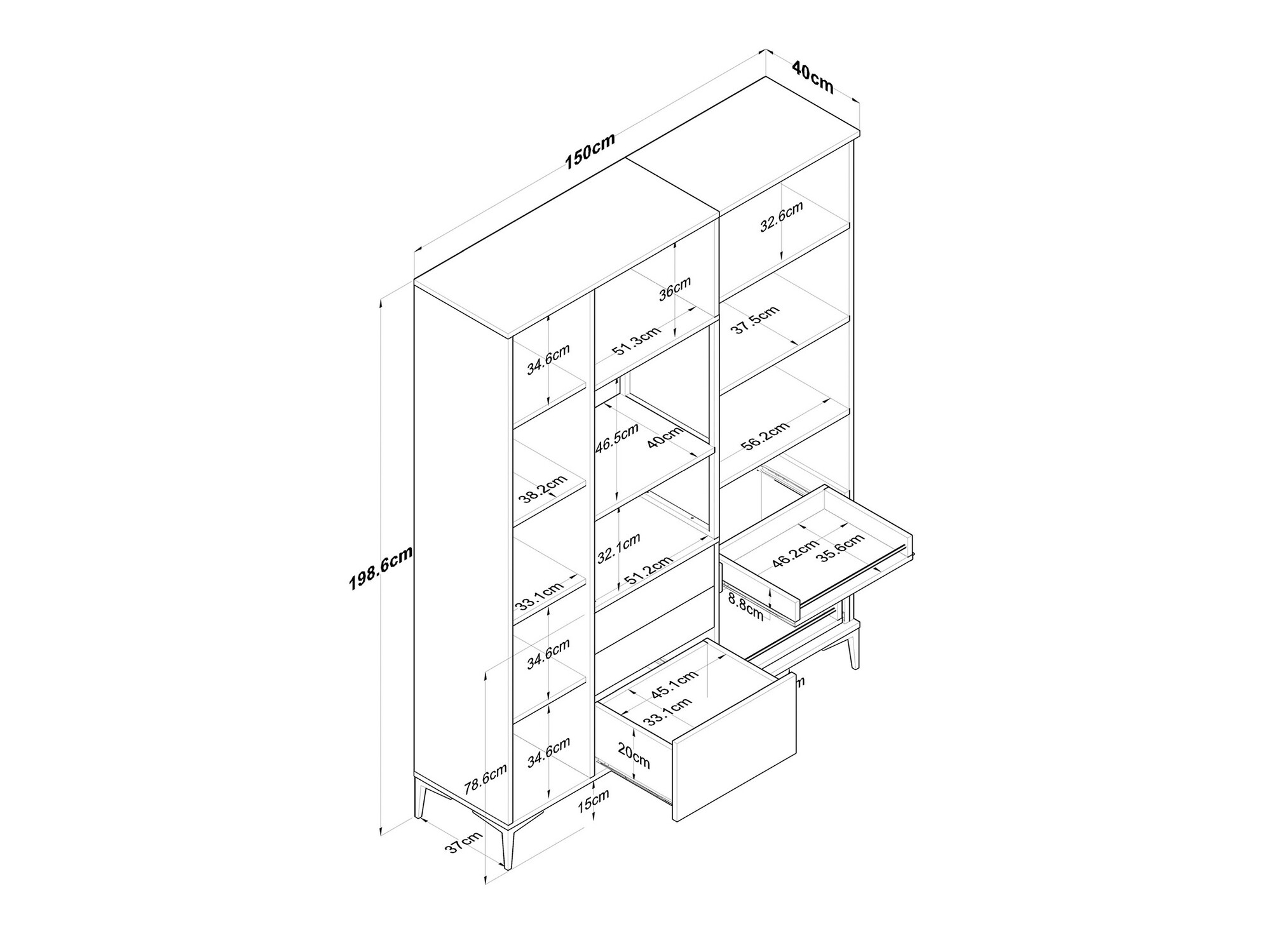 Multifunktsionaalne mööbel Kailua 2497