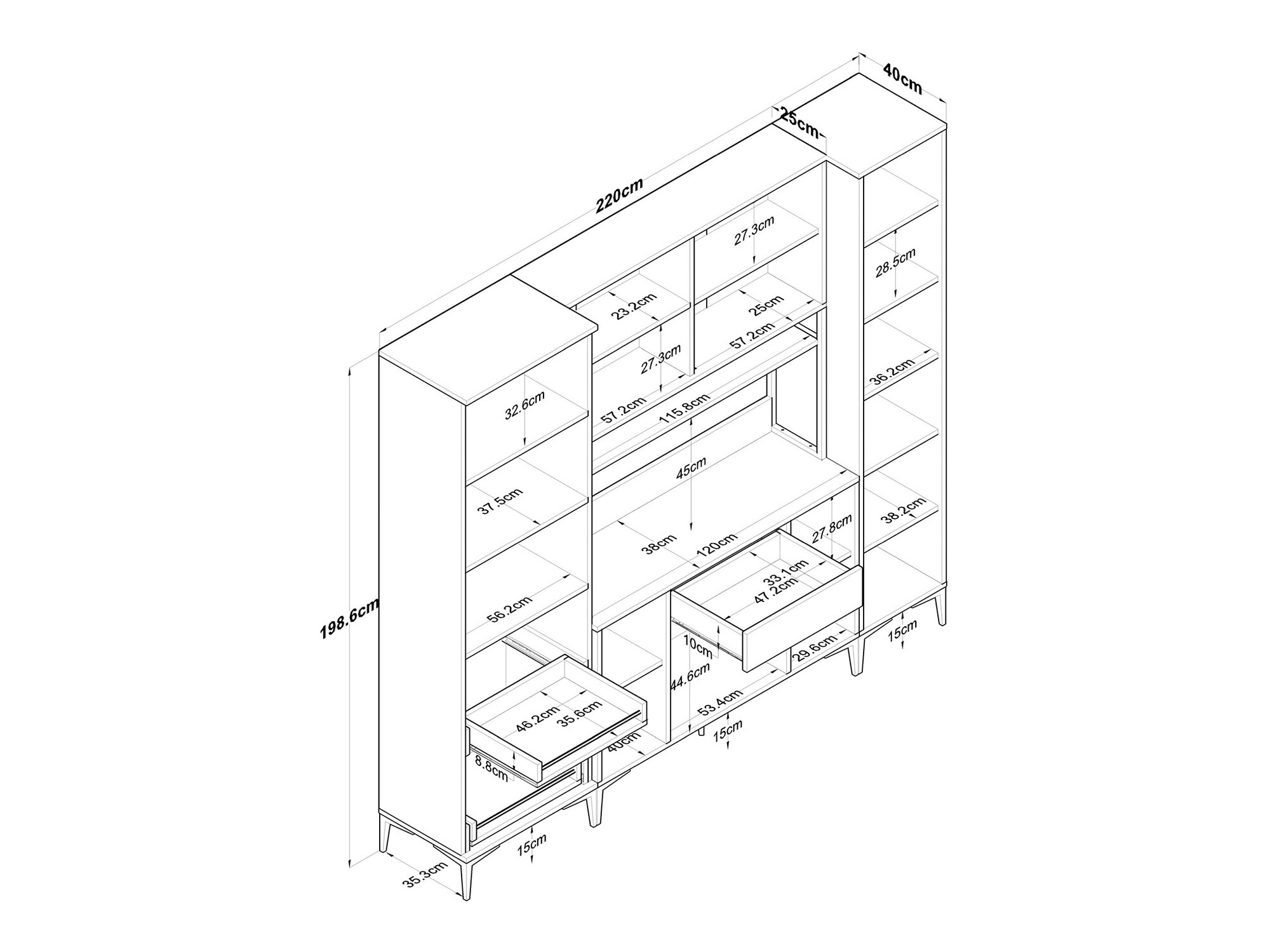 Multifunktsionaalne mööbel Kailua 2498