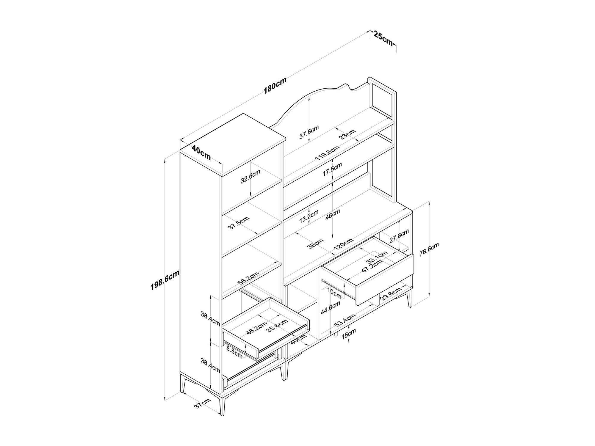 Multifunktsionaalne mööbel Kailua 2501