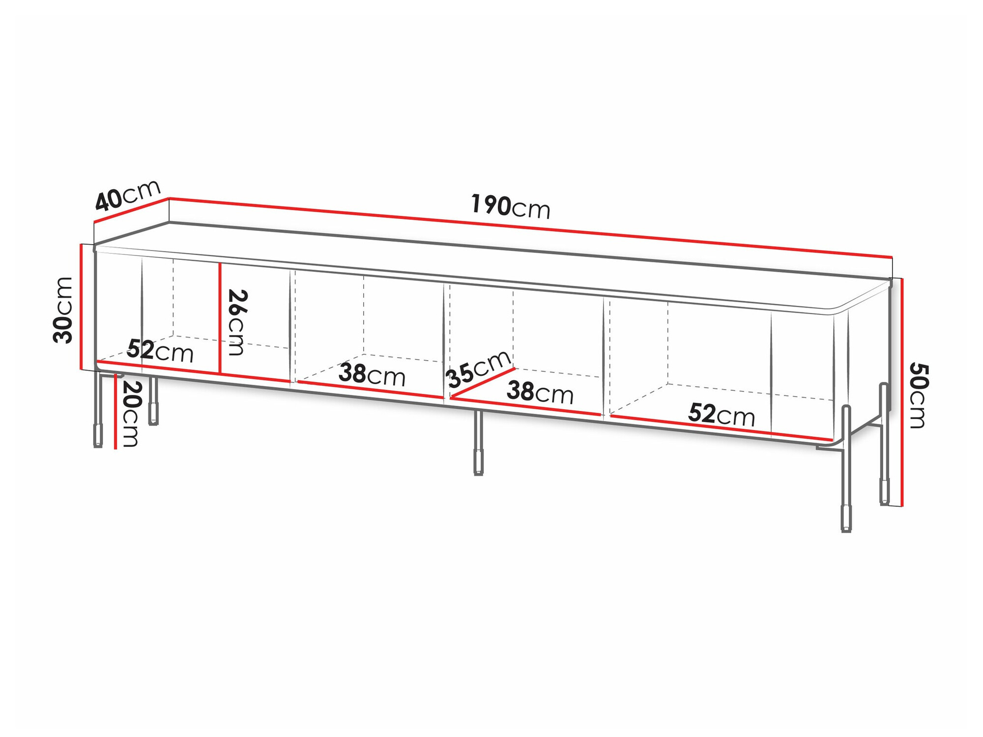 TV-alus Mavnue 102 (Valge)