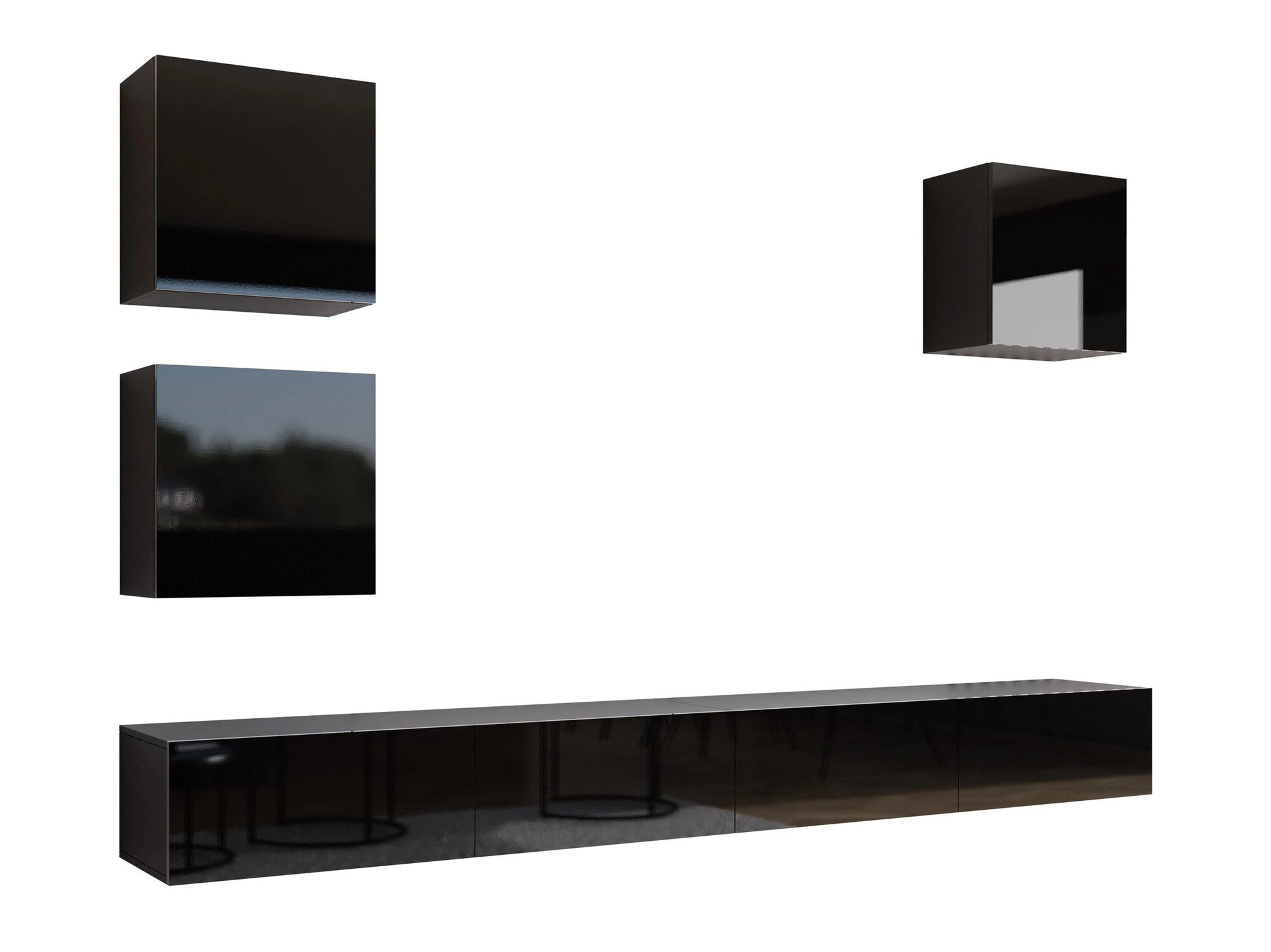 Elutoa komplekt Venenou 108 (Must + Läikiv must)