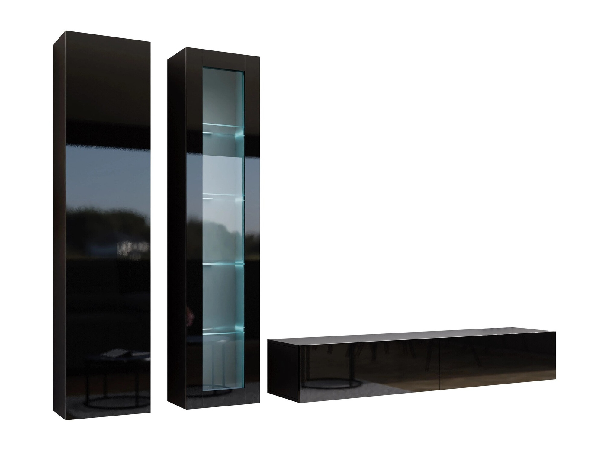 Elutoa komplekt Vilrin I (Must + Läikiv must)