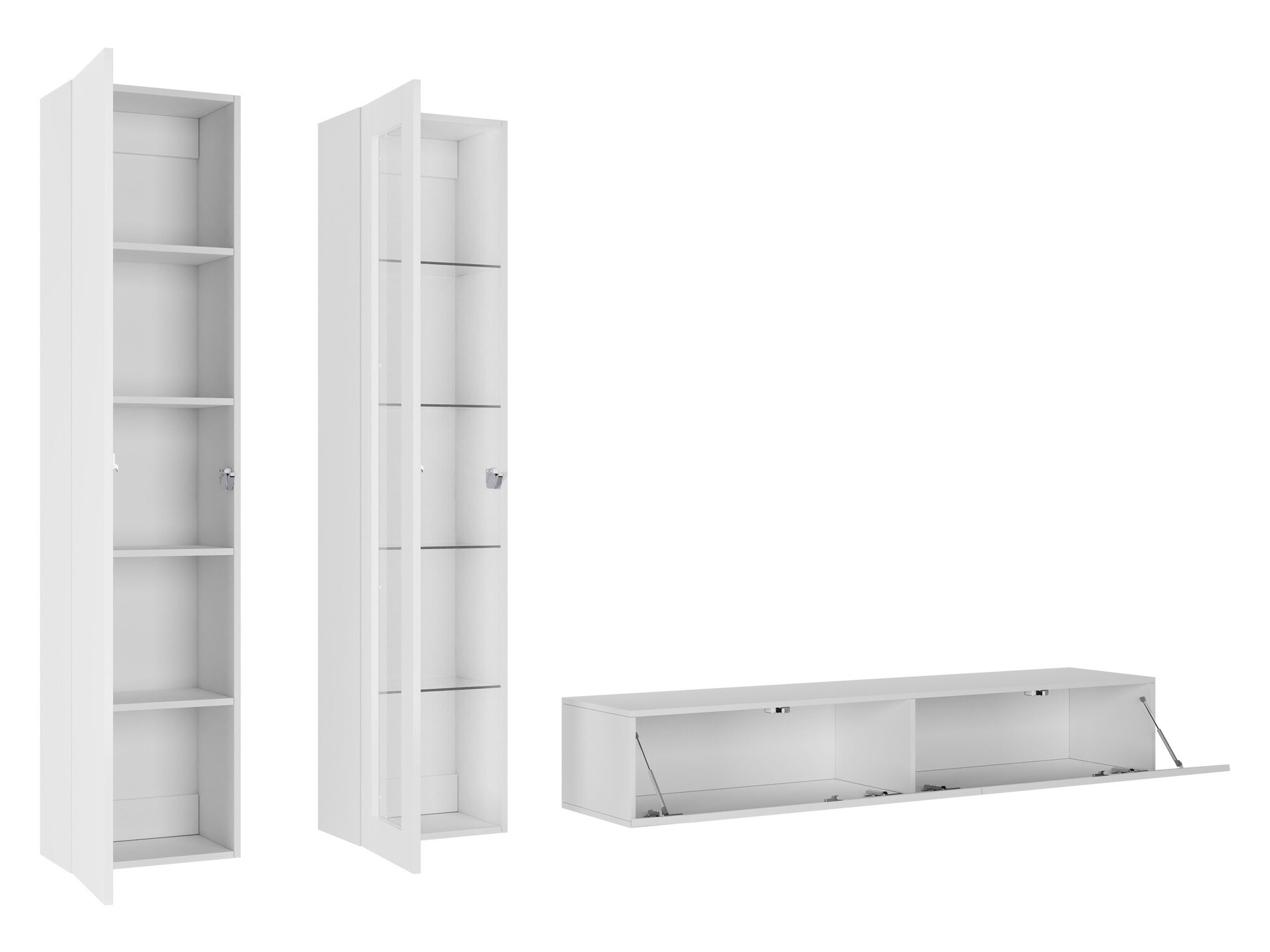 Elutoa komplekt Vilrin I (Valge + Läikiv valge)